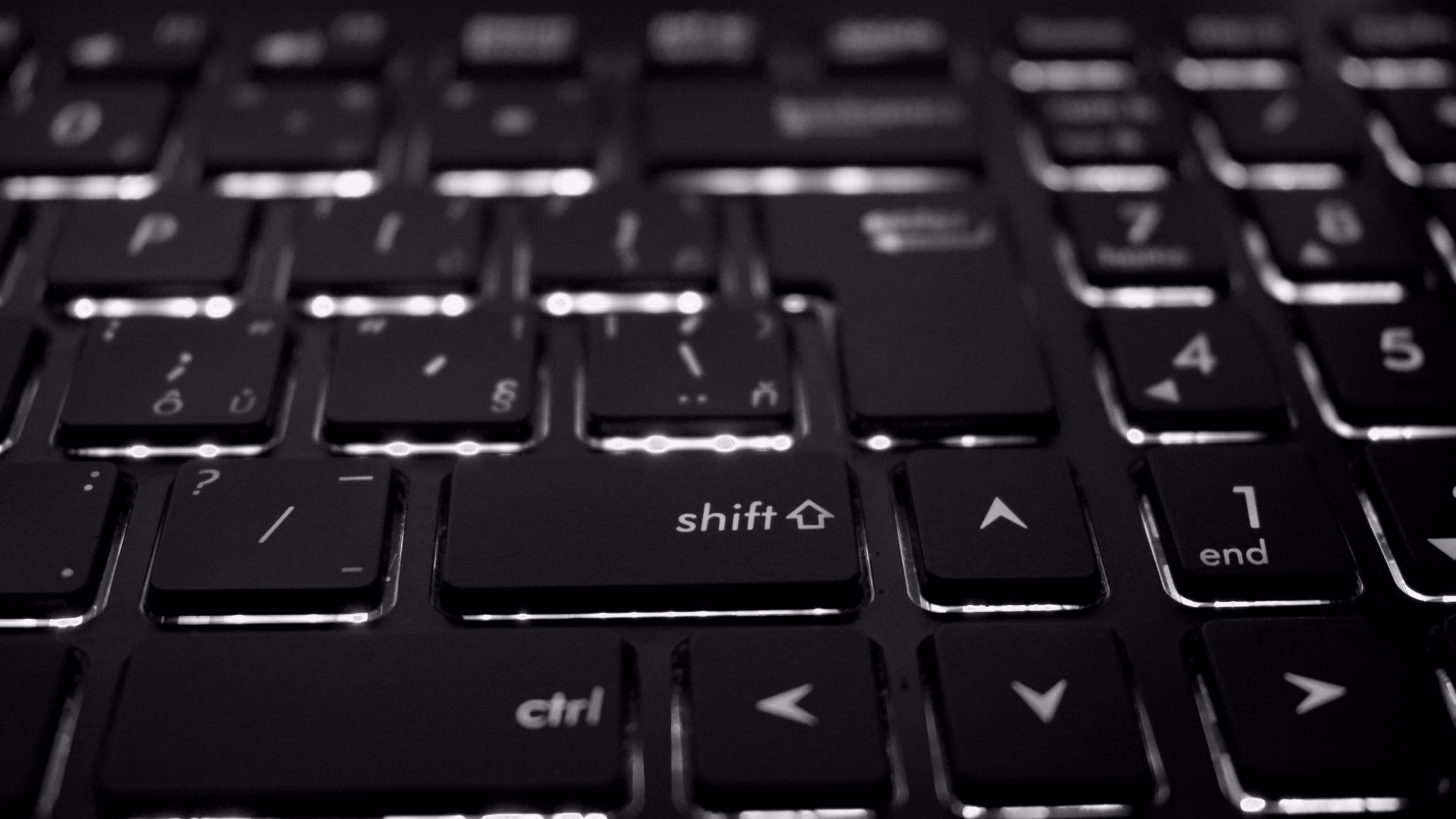 Nahaufnahme einer Macbook-Tastatur.