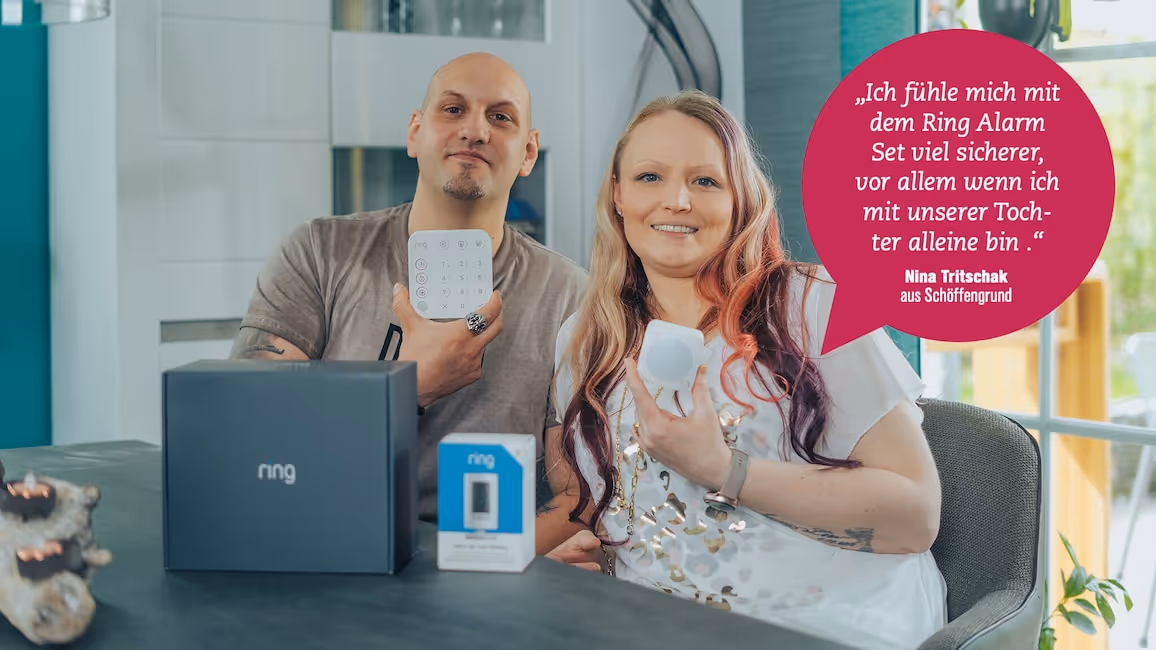 Eine Werbung der Marke ring.