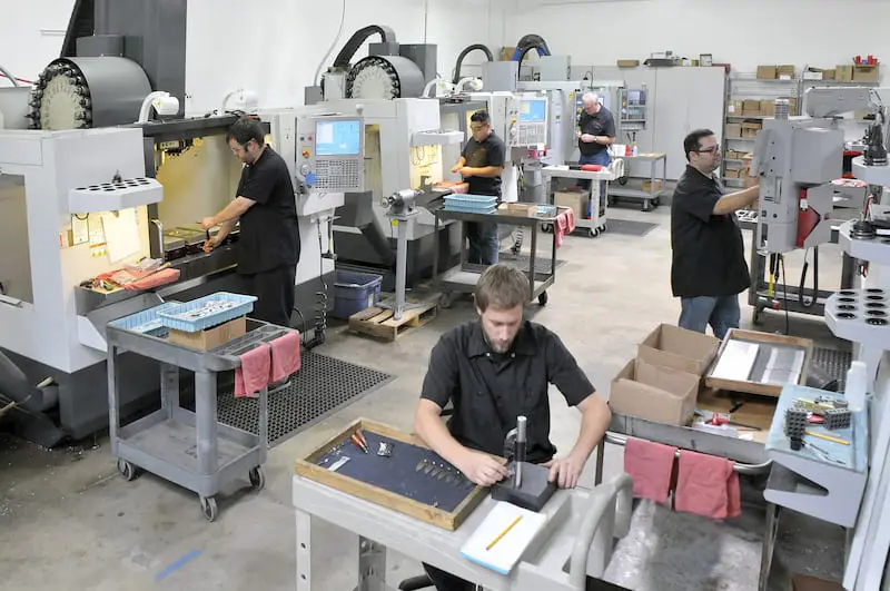 Modern machine shop photo