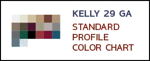 Kelly 29 GA standard profile color chart