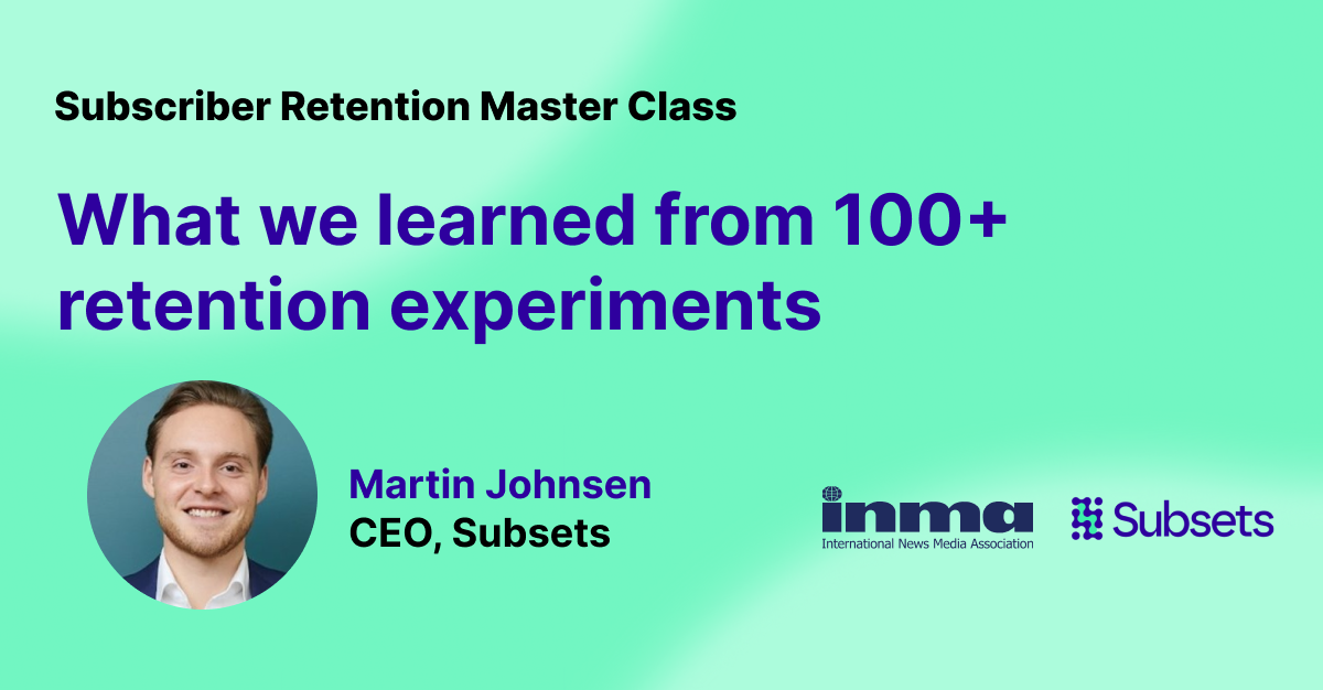 Webinar on lifecycle automation and retention experiments for subscription businesses