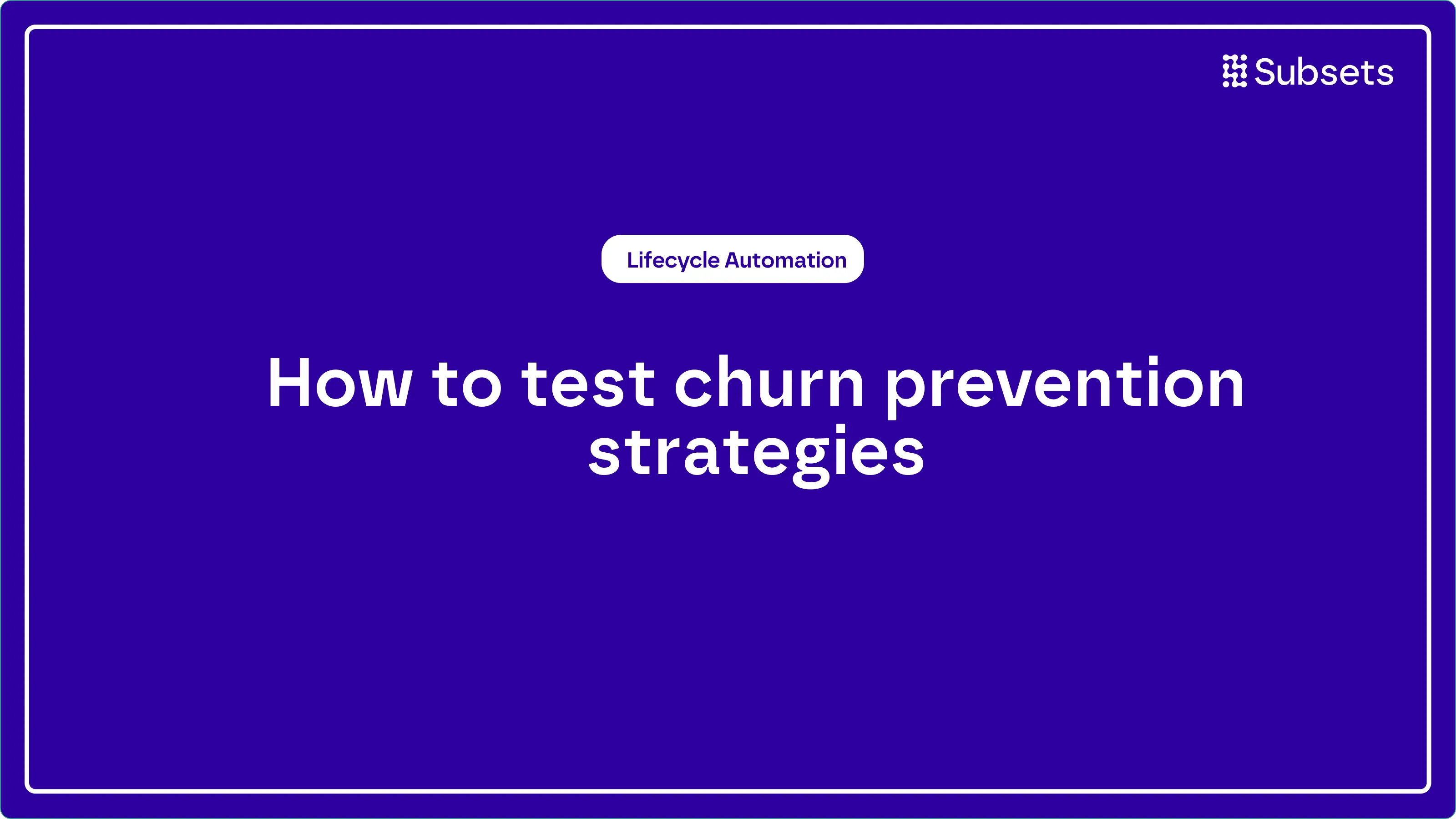 Learn how to test churn prevention strategies, measure retention lift across subscriber audiences, and identify which experiments are worth scaling.