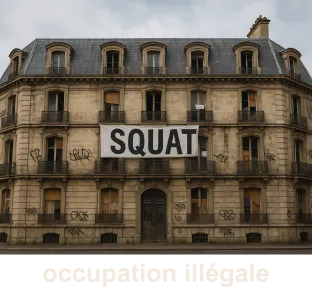 Immeuble squatté, occupation illégale