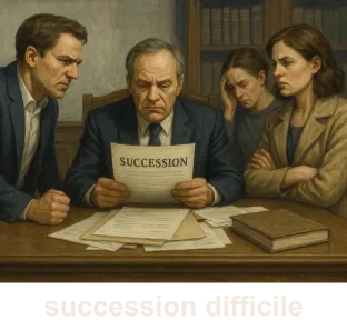 Héritiers face à une succession difficile