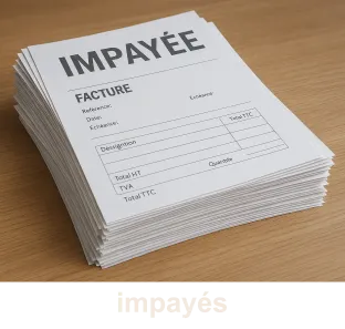 Bien immobilier avec loyers impayés