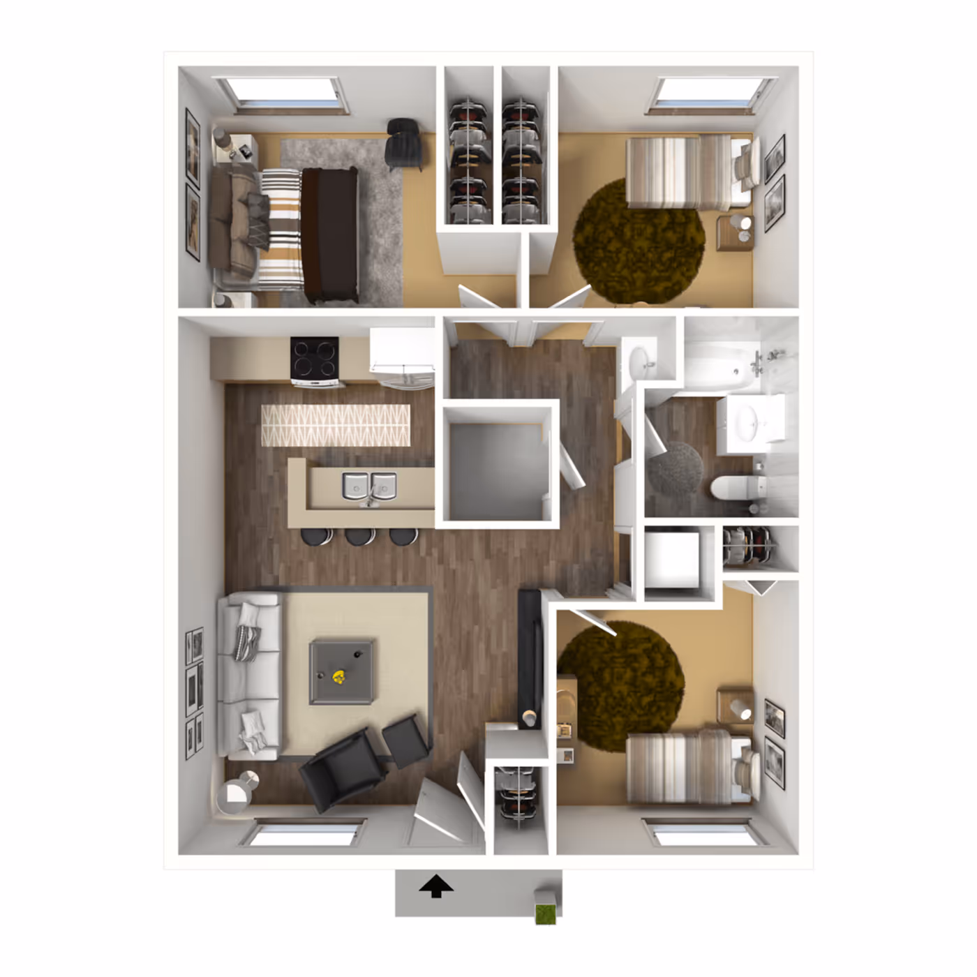 3X1S Floor plan