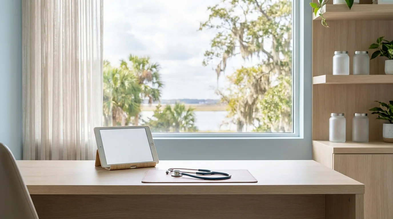 Modern medical clinic consultation room for healthcare PPC in Jacksonville, FL