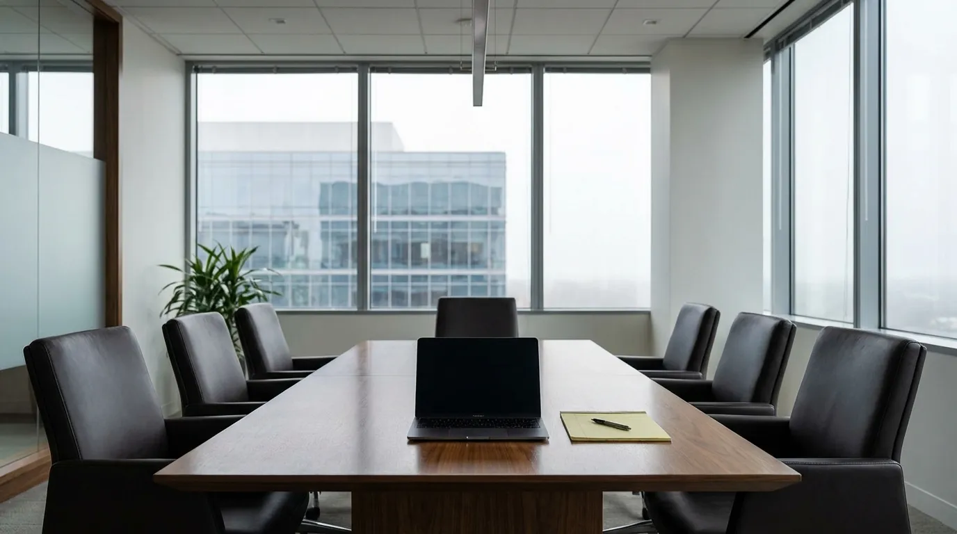 Professional law office conference room for legal services in Charlotte, NC