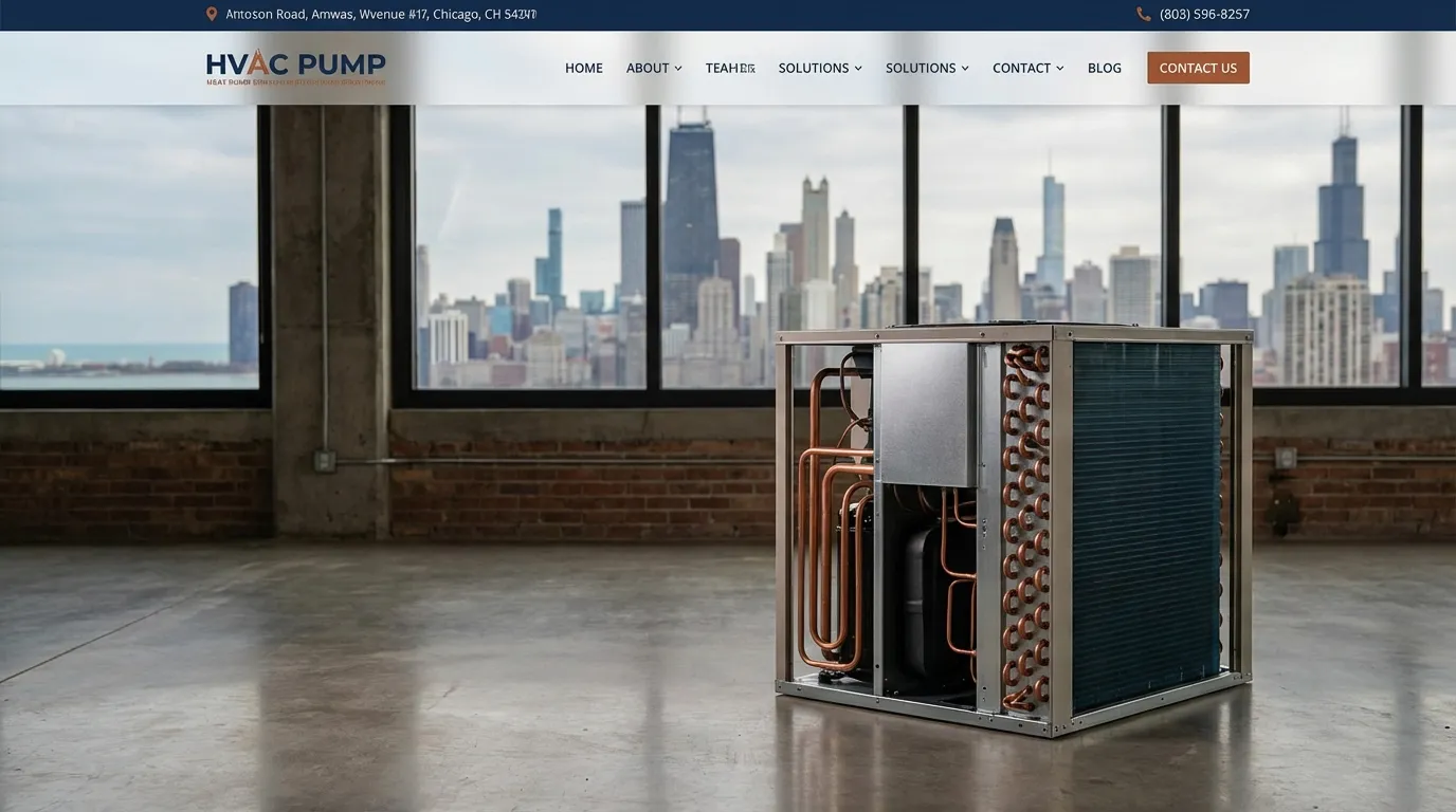 Professional HVAC technician servicing a unit at a Chicago home