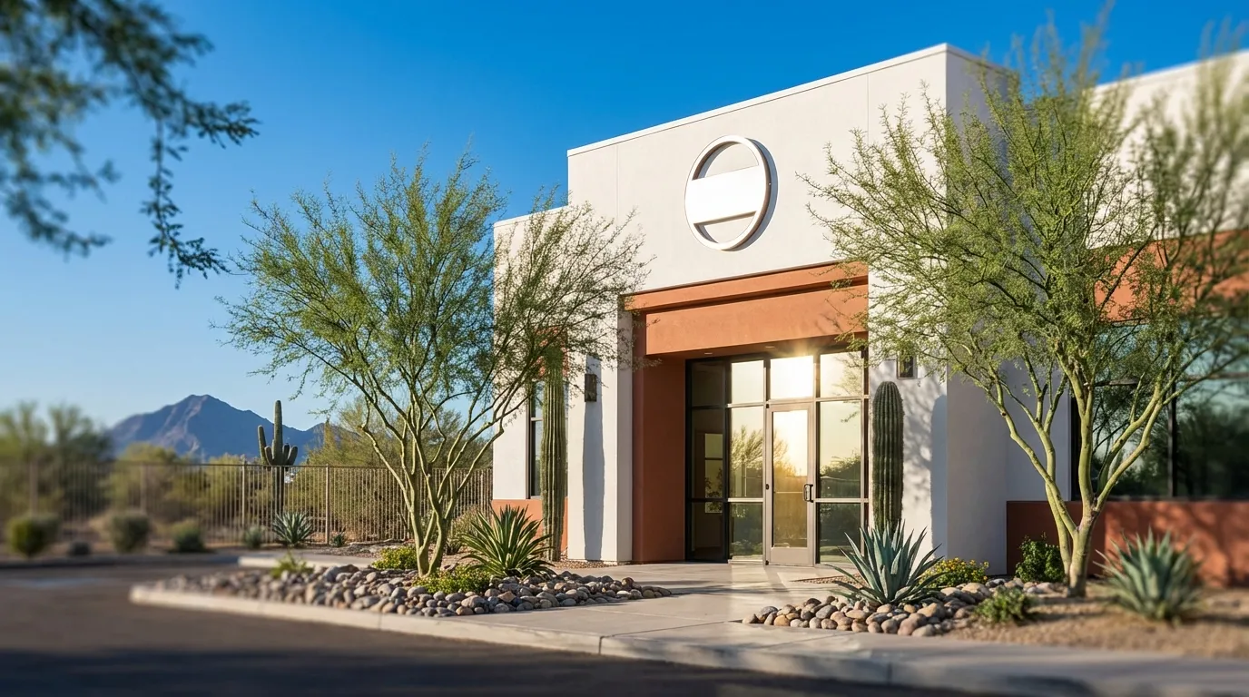 Dentist and hygienist with a patient in a modern Phoenix dental office