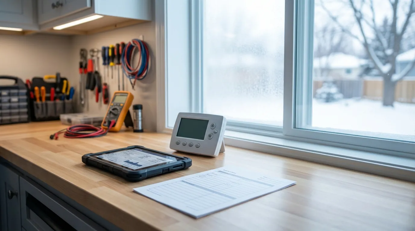 Professional HVAC furnace and AC system installation in a Minneapolis residential home utility room