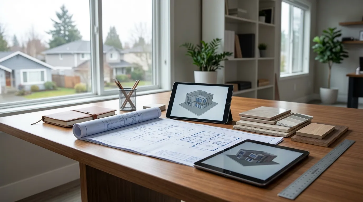 Kitchen renovation in progress inside a classic Minneapolis Craftsman bungalow with natural light and new cabinetry