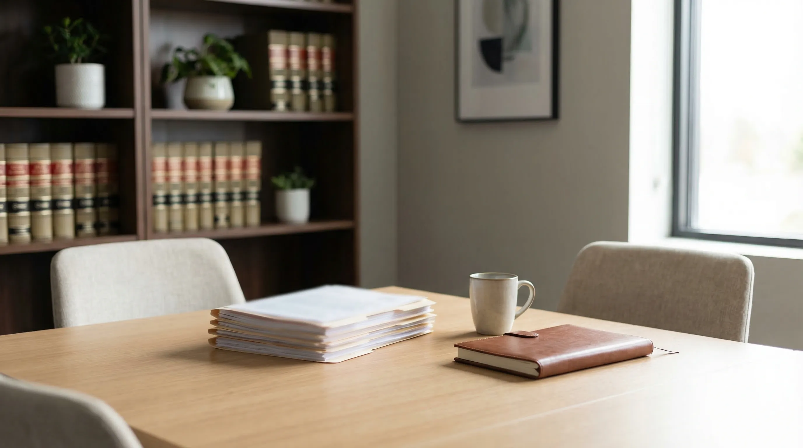 Professional law firm consultation room for legal services in Milwaukee, WI
