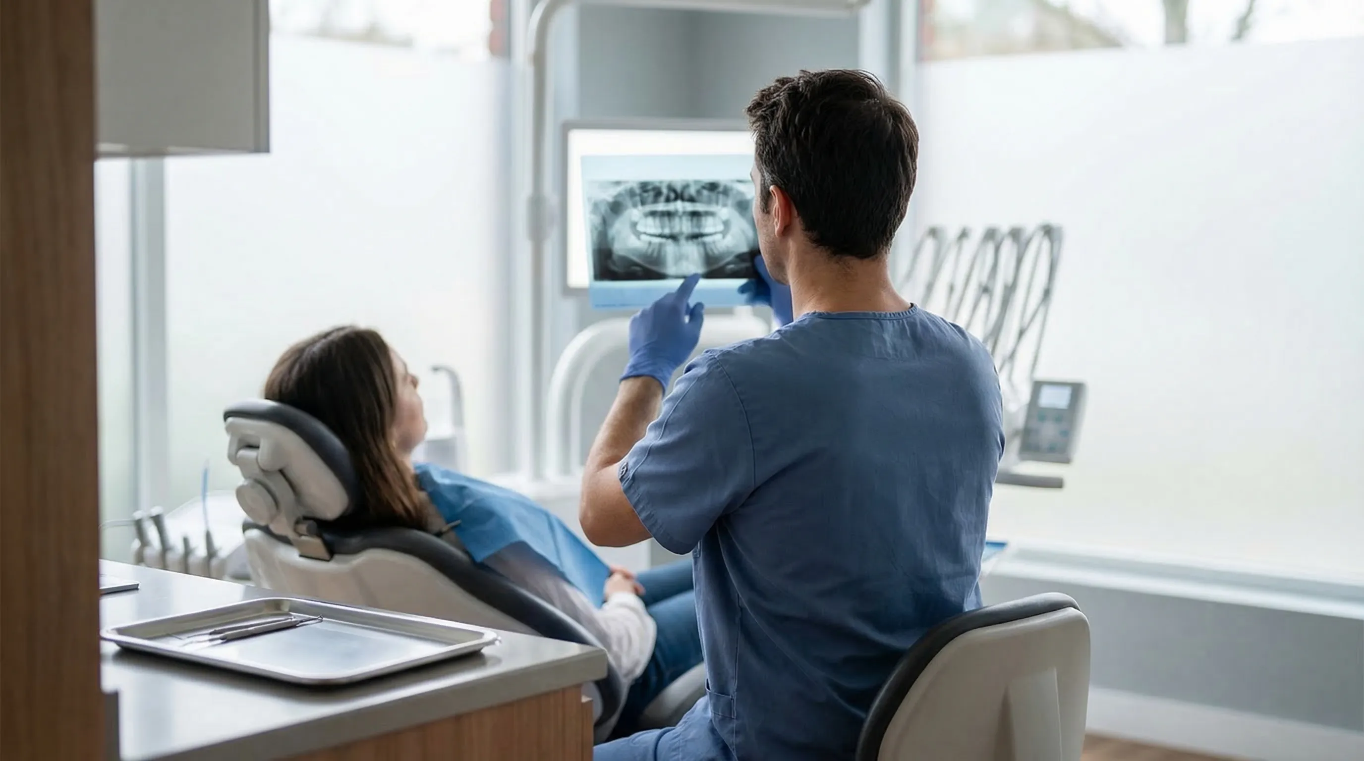 Professional dental office exterior in Wauwatosa, Milwaukee suburb, for dental PPC services