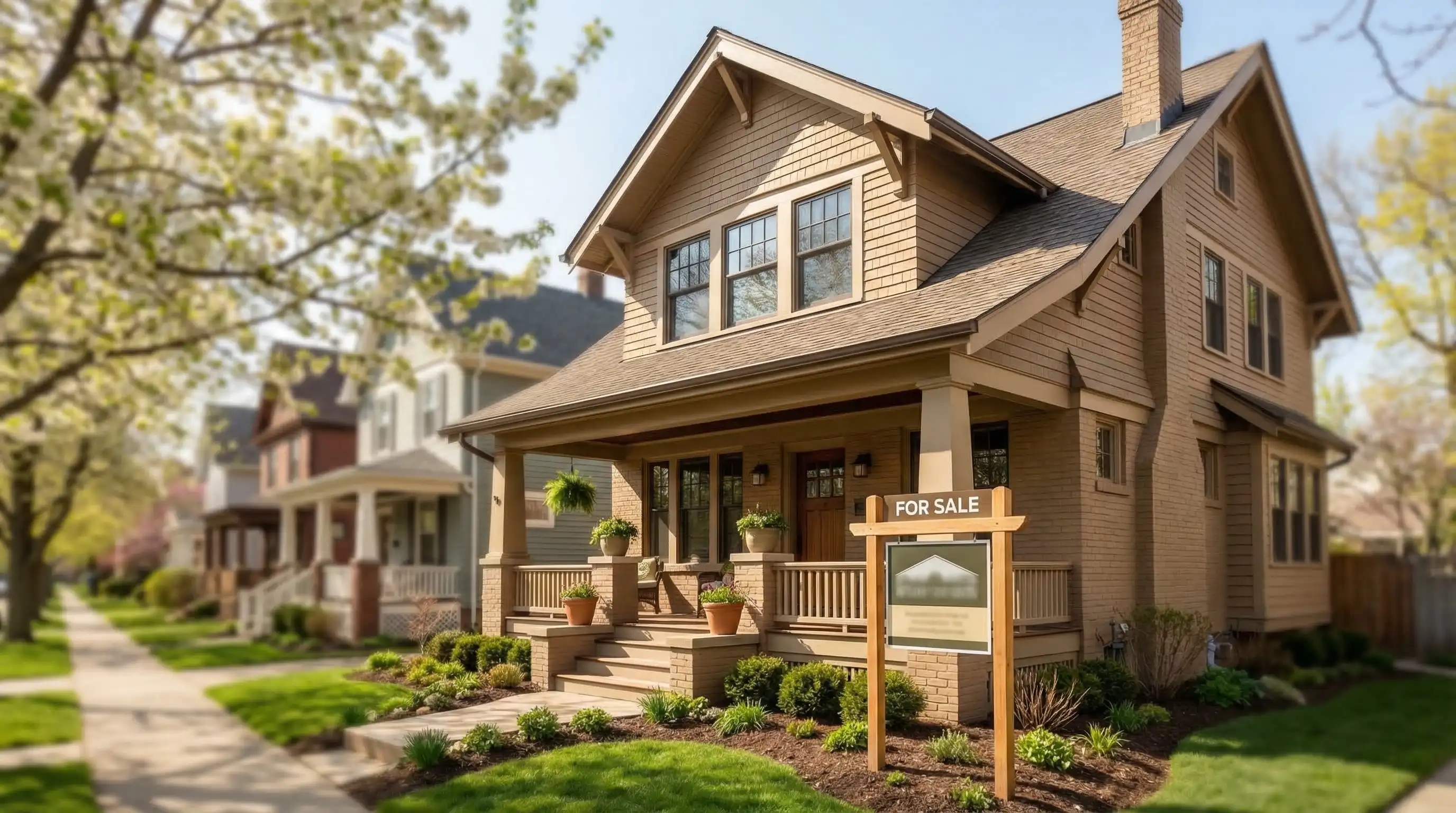 Real estate agent showing a renovated Victorian home to first-time buyers in Ohio City neighborhood, Cleveland, OH