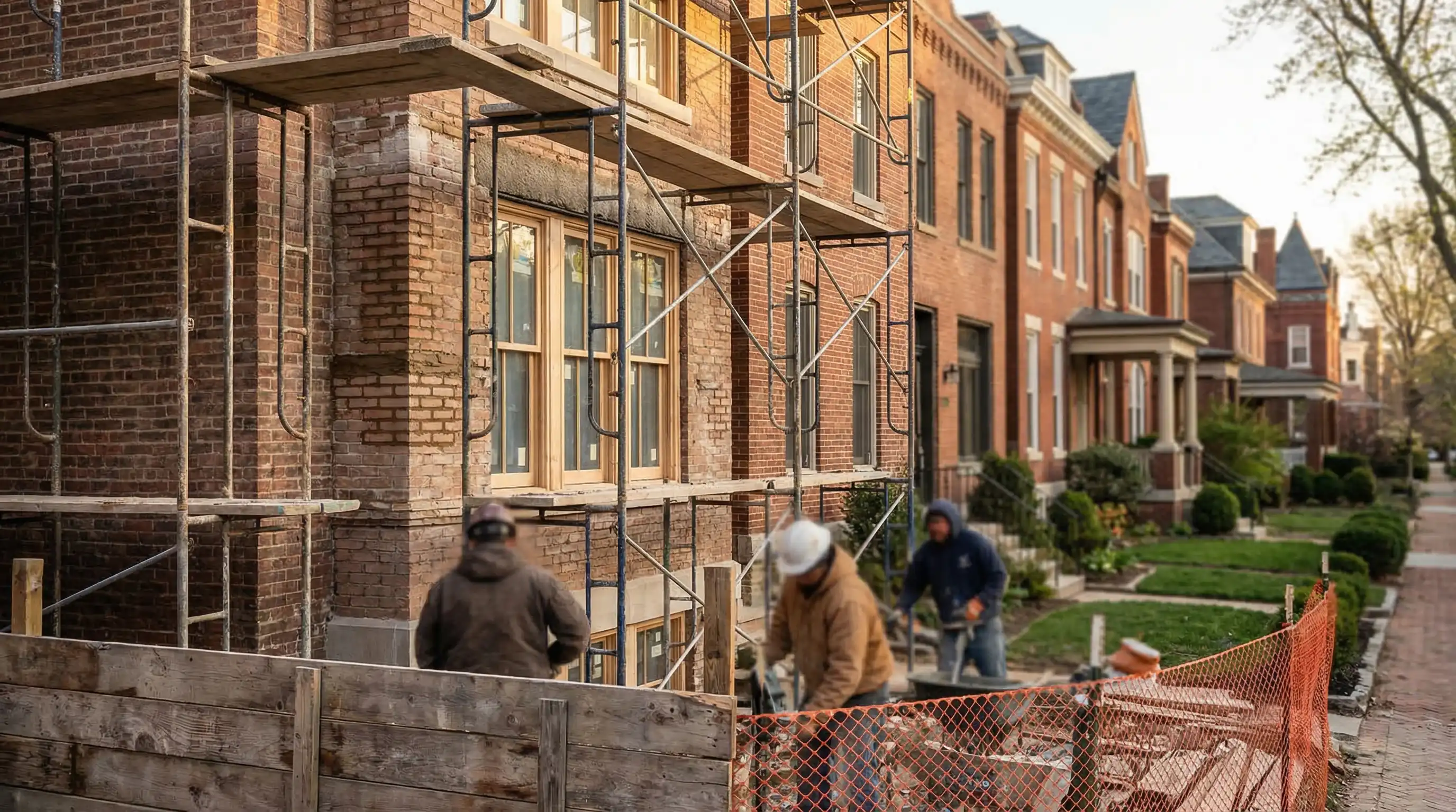 Kitchen renovation in progress inside a Craftsman bungalow in Lakewood or Cleveland Heights, OH