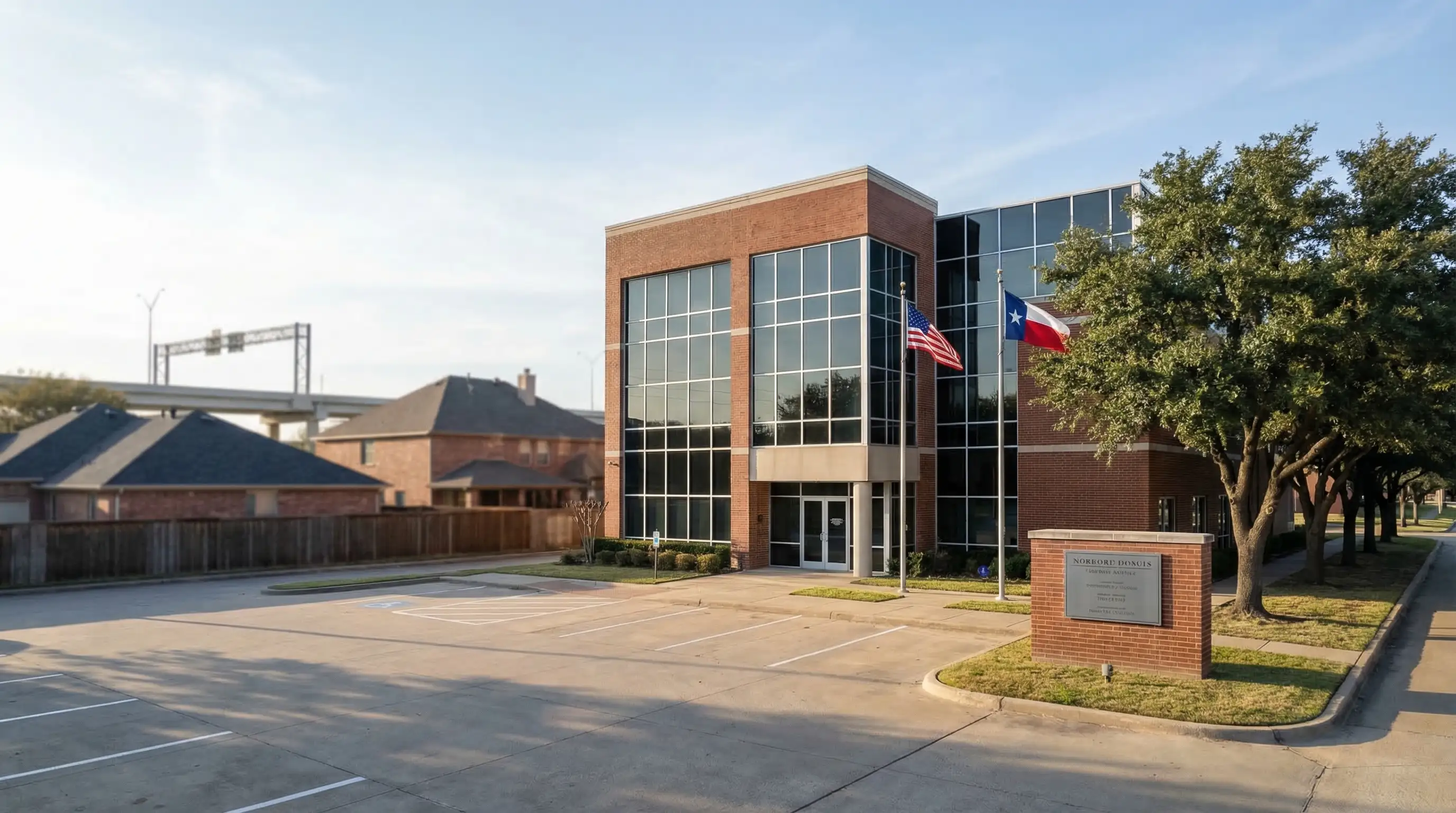 Professional law office consultation room in an Arlington, TX legal practice serving personal injury and immigration clients