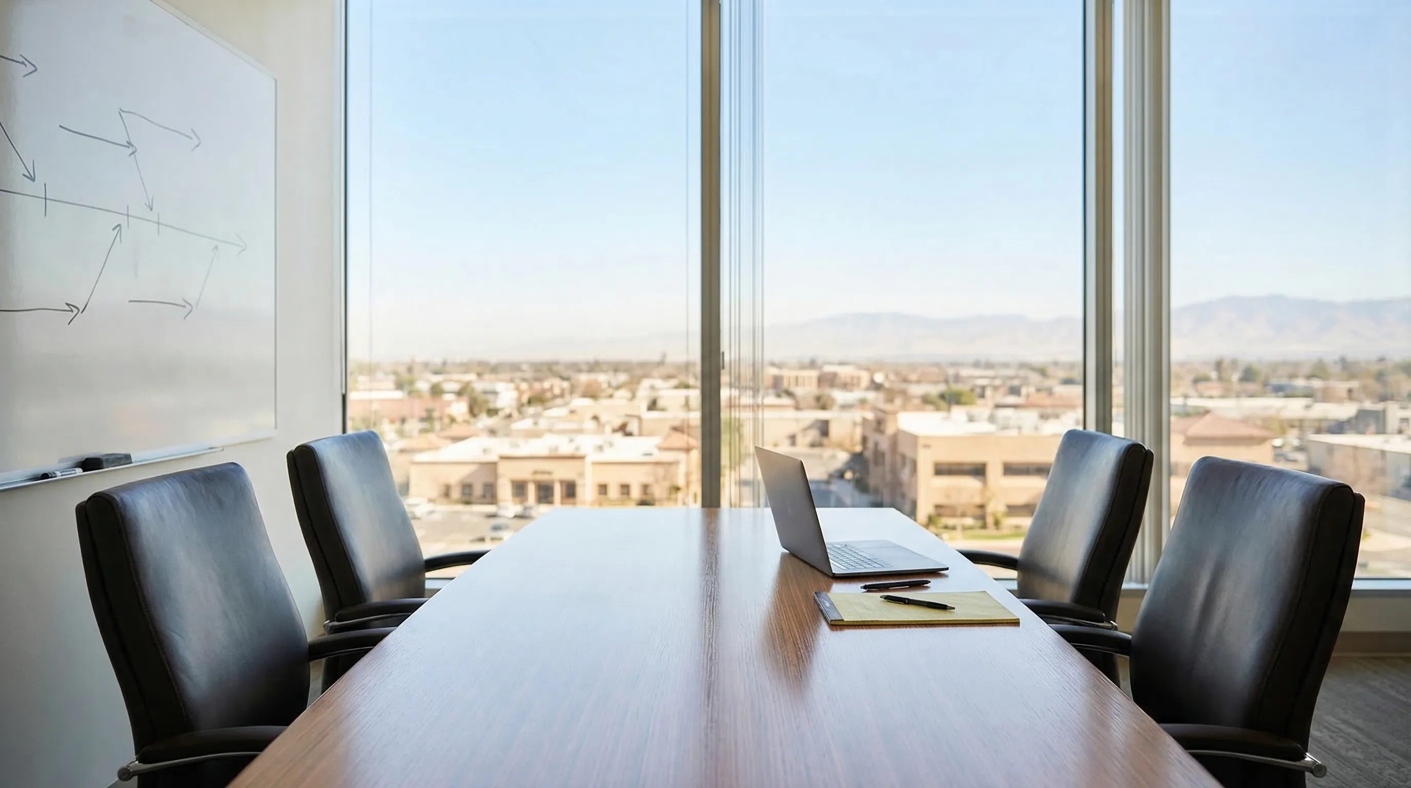 Professional law office workspace for legal services in Bakersfield, CA