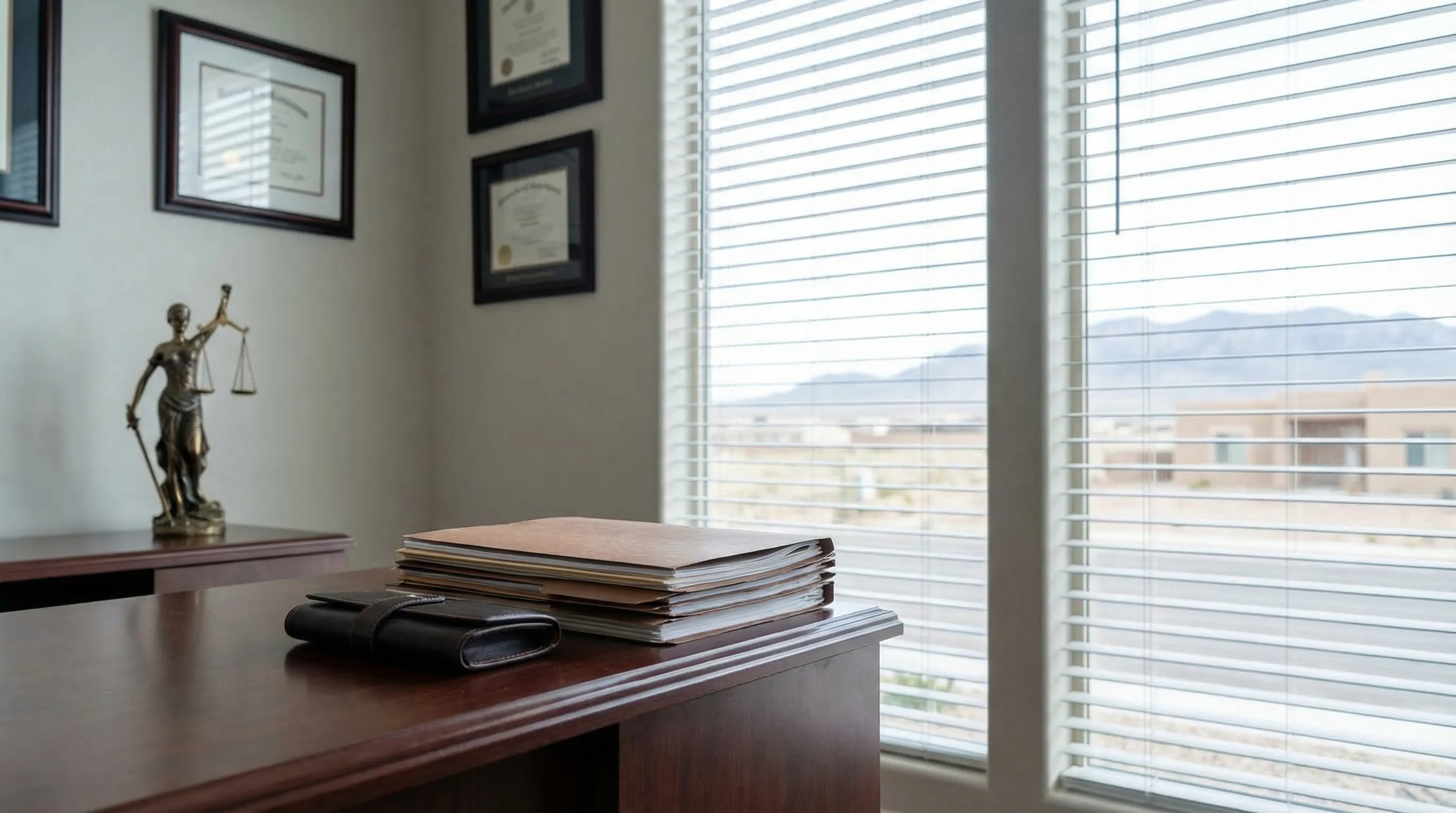 Professional law office workspace for legal services in Bakersfield, CA