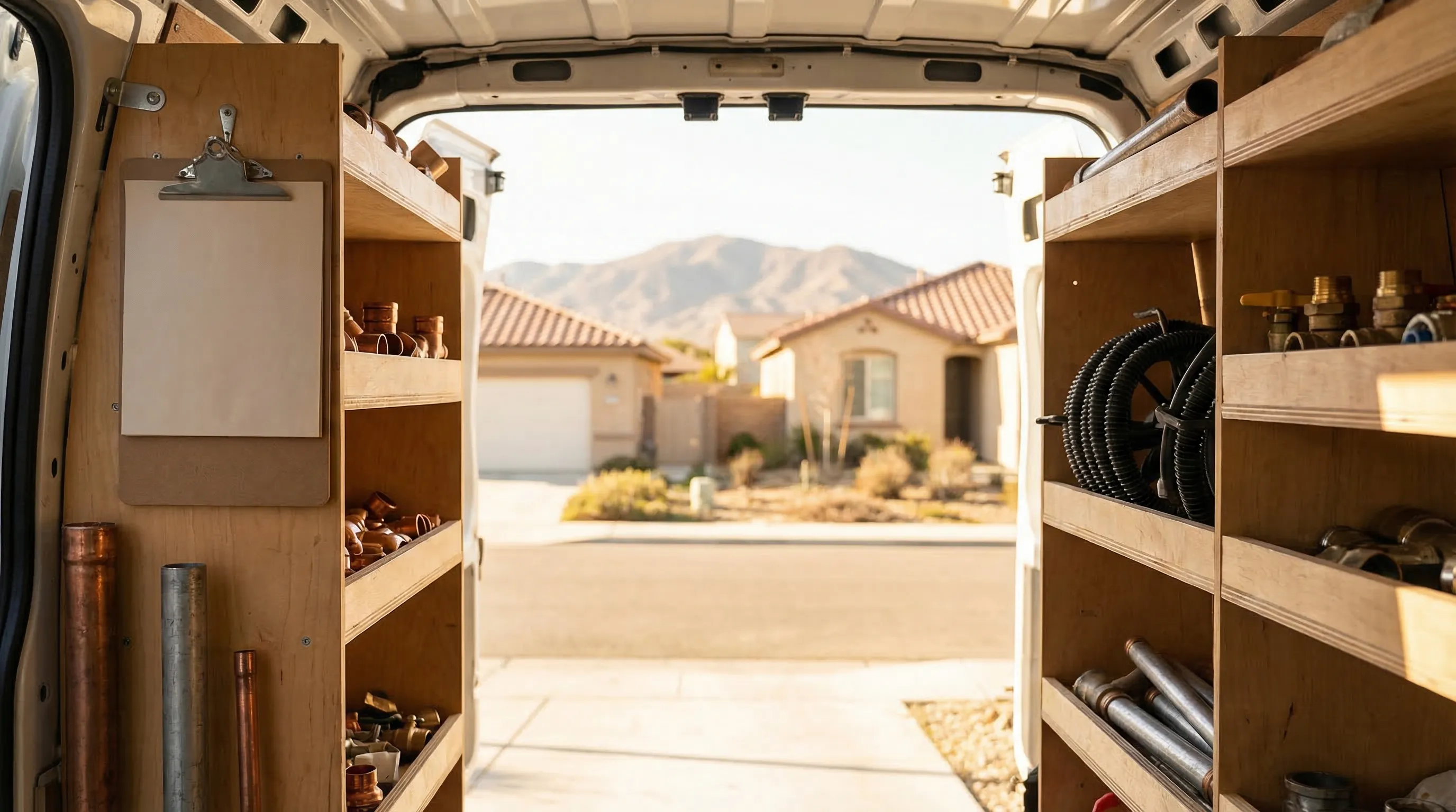 Licensed plumber performing pipe repair for plumbing services in Bakersfield, CA