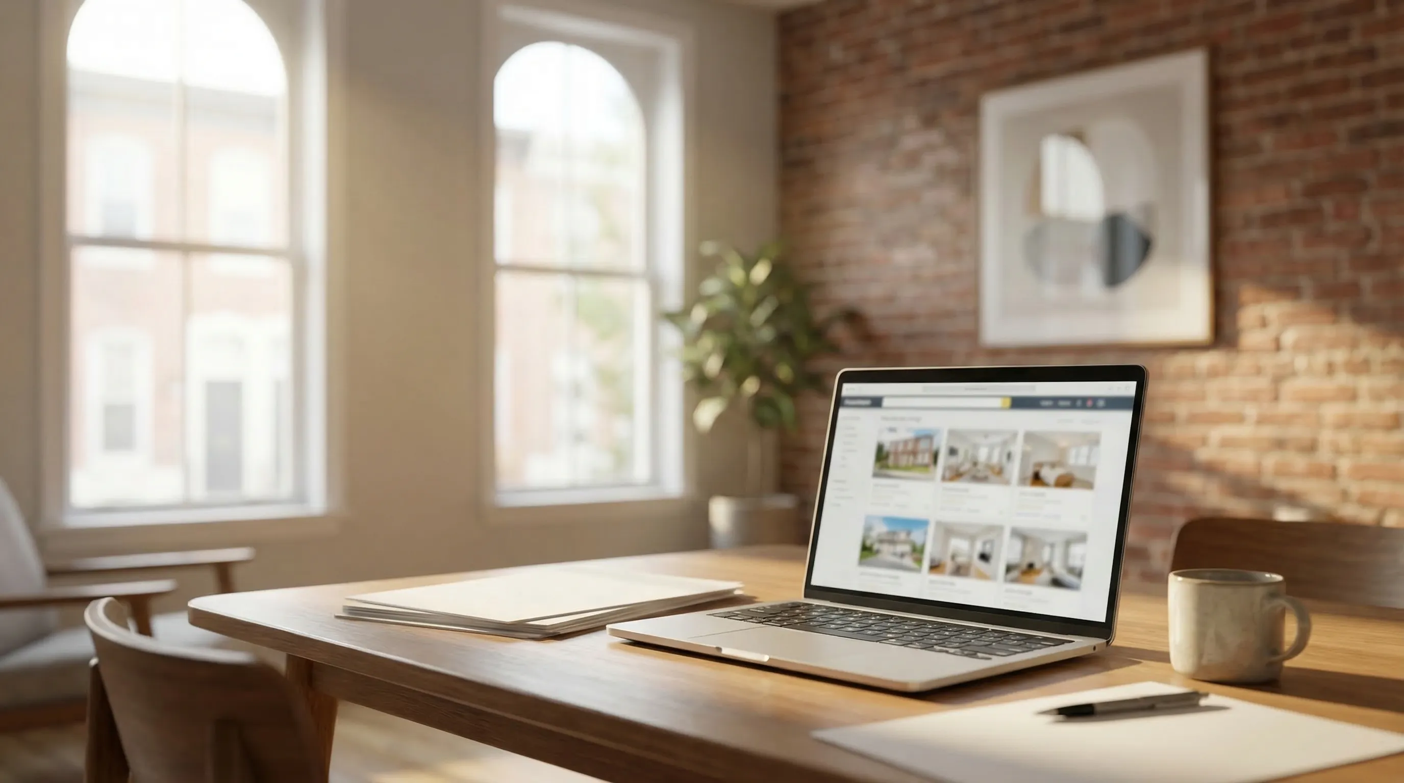 Classic Philadelphia red-brick row home for sale on tree-lined street for real estate PPC in Philadelphia PA