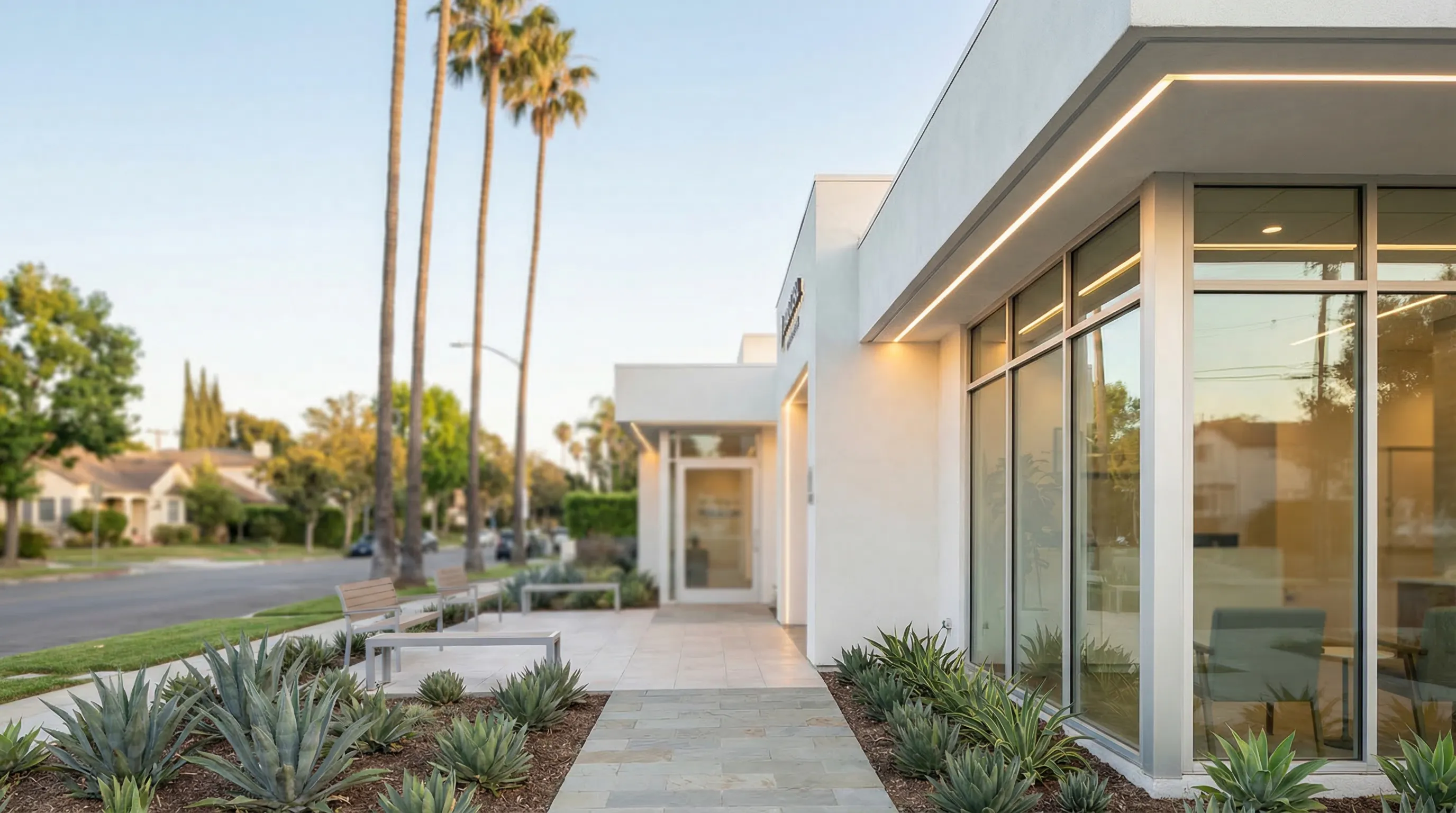 Modern dental practice interior with consultation chair and digital X-ray equipment for dental in Los Angeles, CA