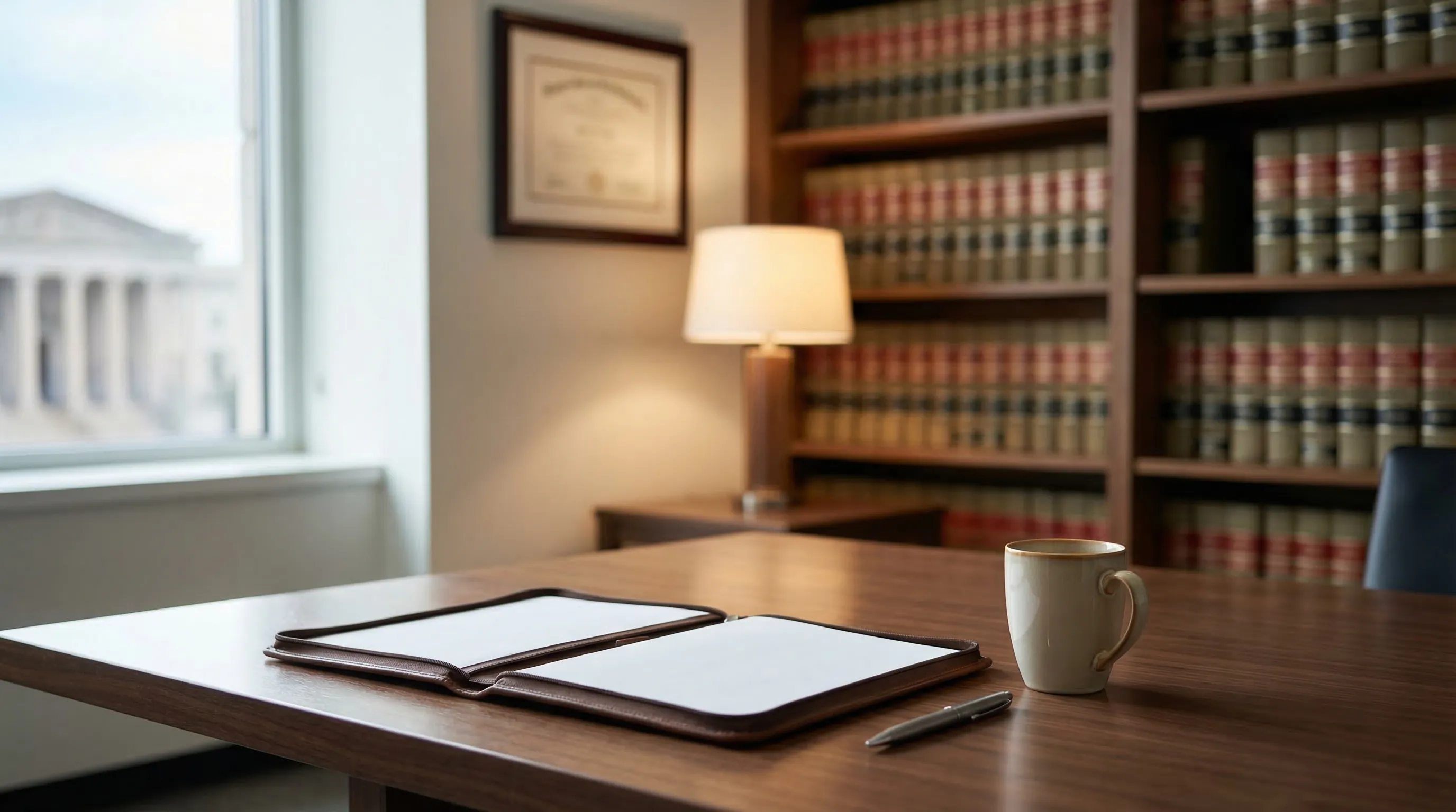 Professional legal consultation setting for attorneys in Washington, DC