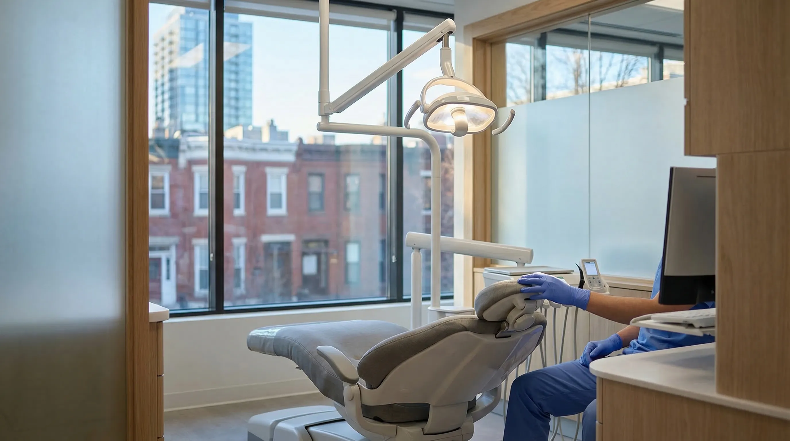 Modern dental practice interior with state-of-the-art equipment in Boston, MA