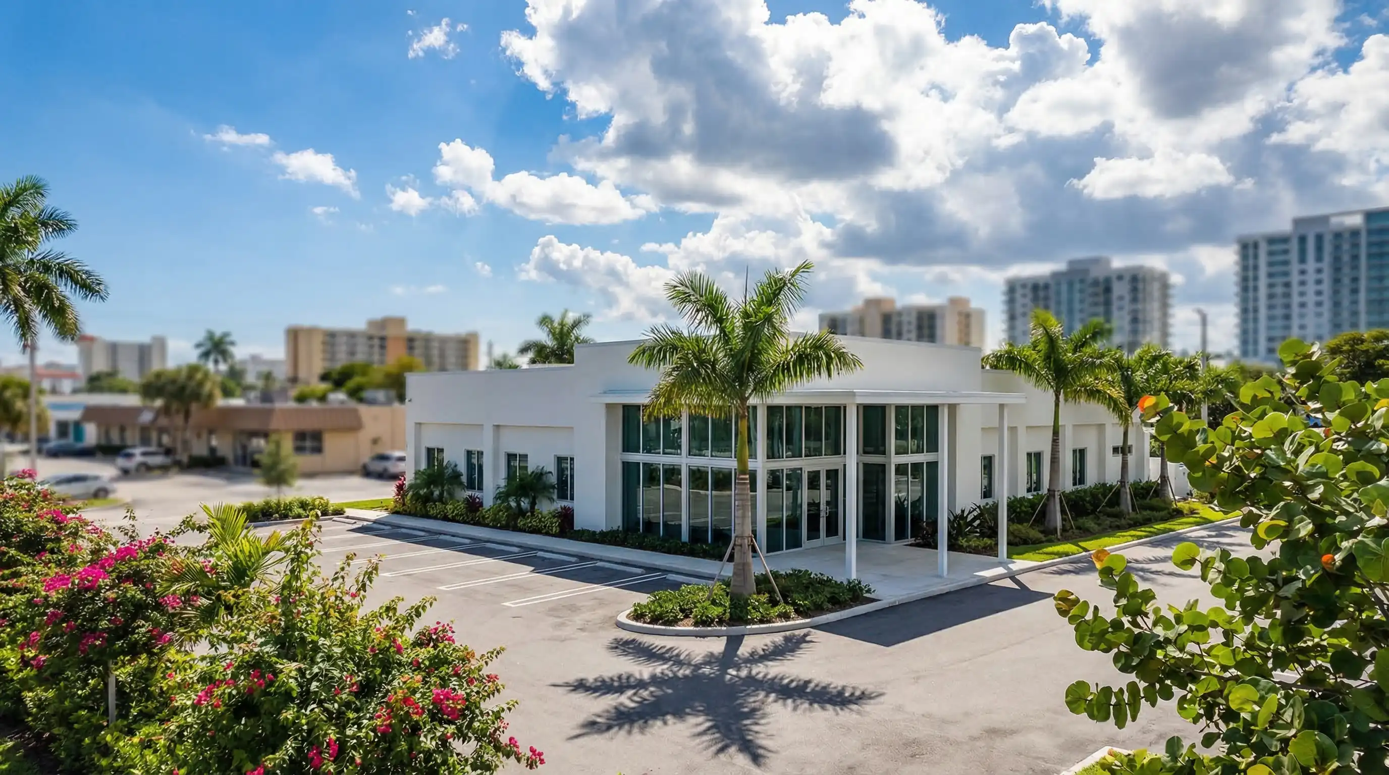 Healthcare professional consulting with a patient in a modern West Palm Beach medical clinic, FL