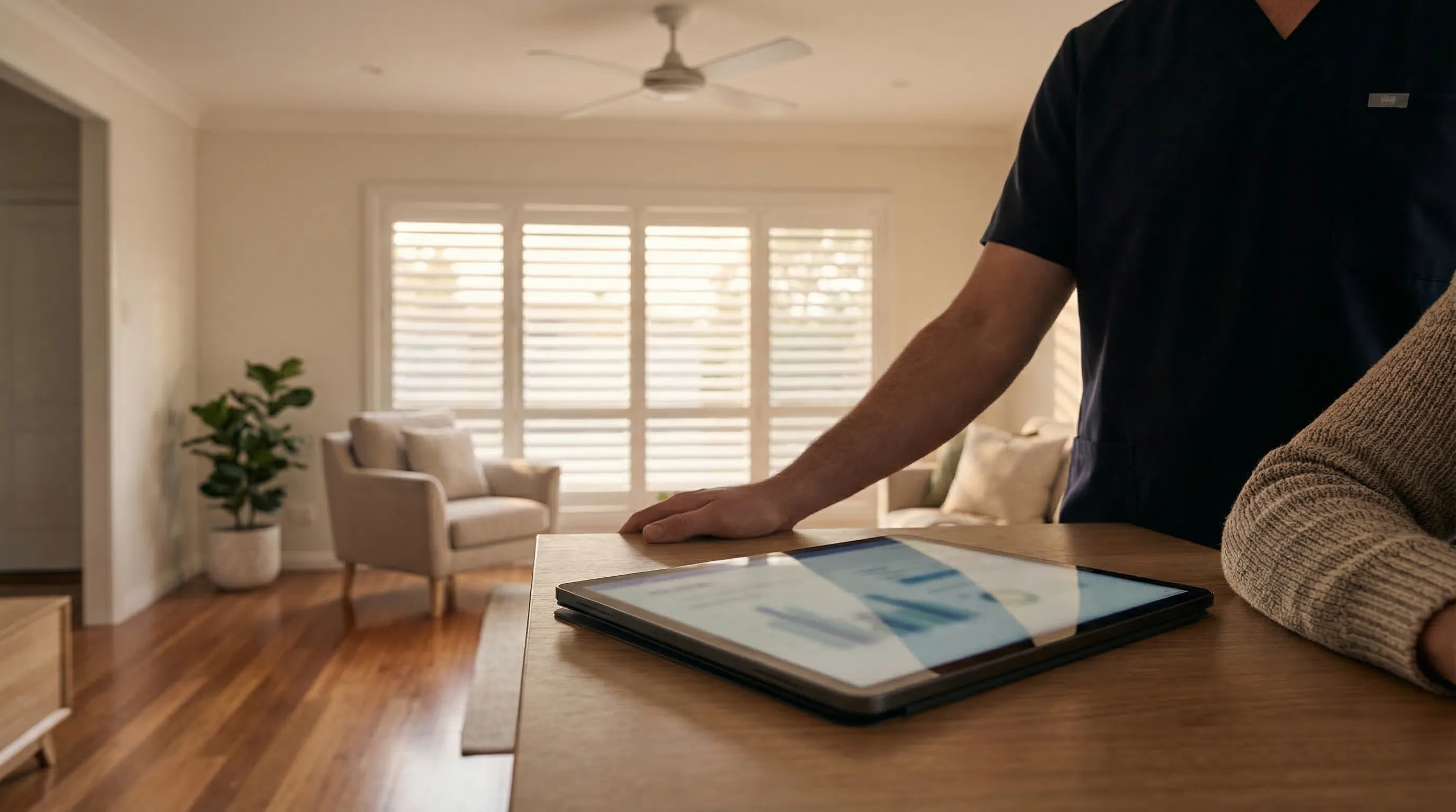 Professional HVAC technician servicing a residential air conditioning unit in a Columbia County, Augusta, GA neighborhood