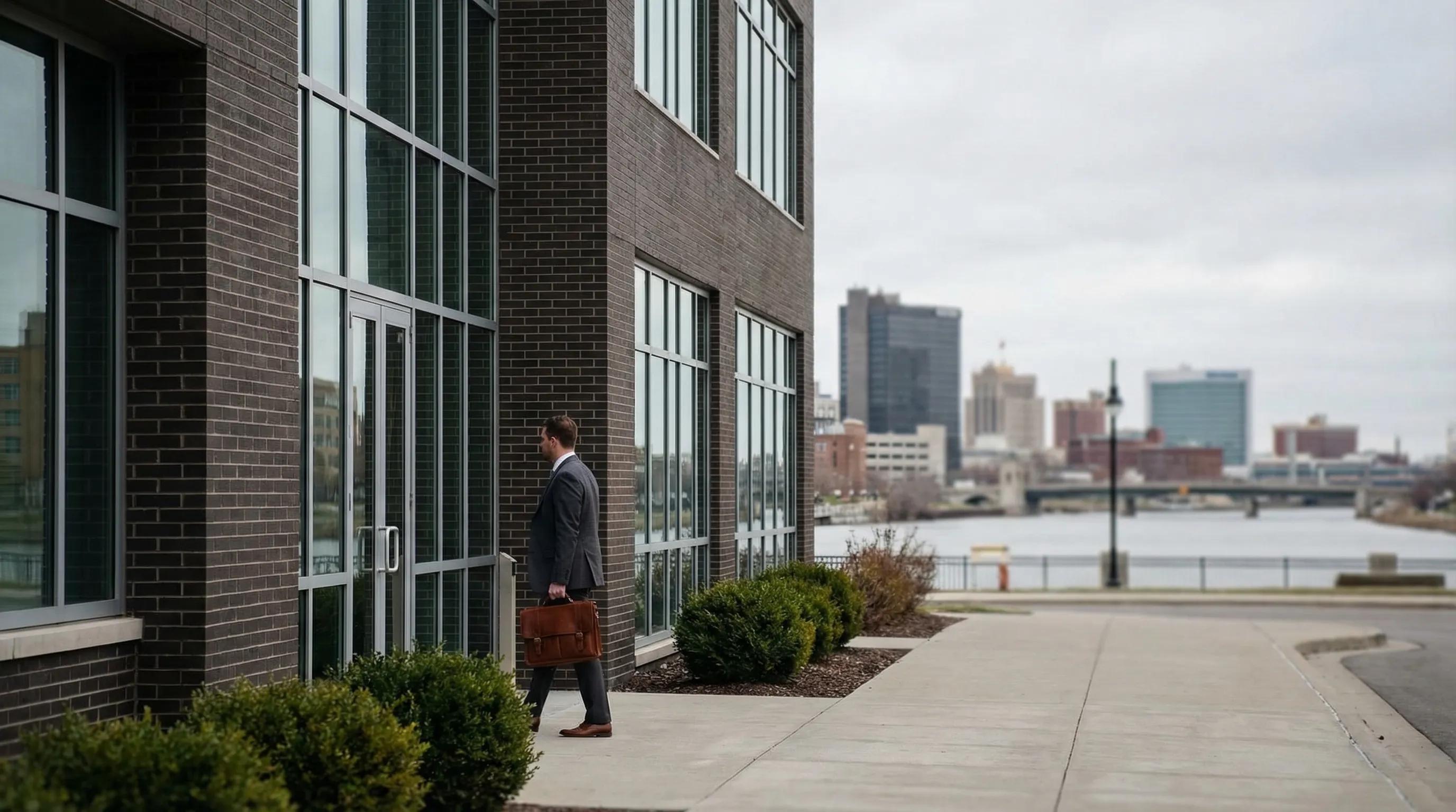 Legal consultation between attorney and client in a professional law office in Toledo, OH