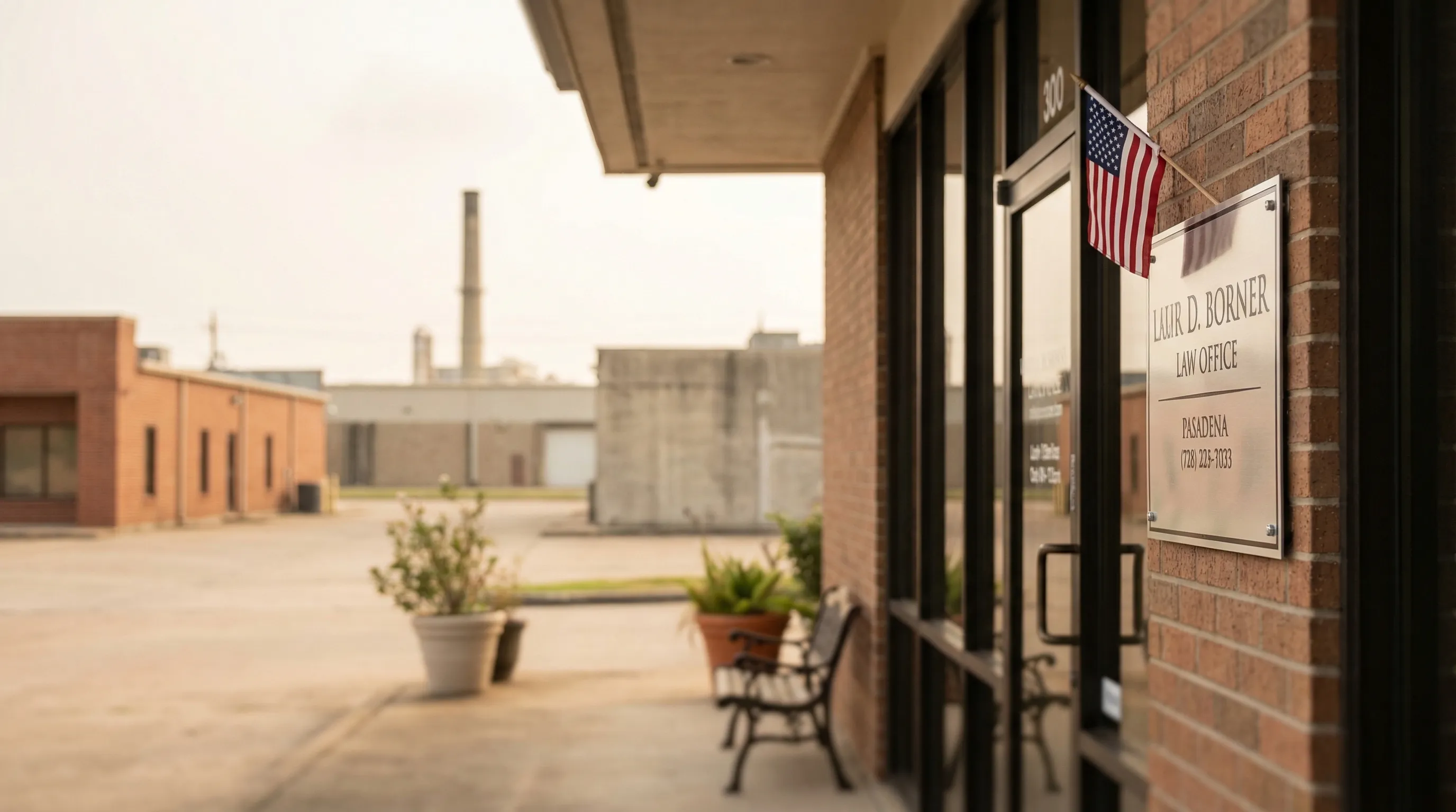 Professional attorney in consultation with a client at a law office in Pasadena, TX