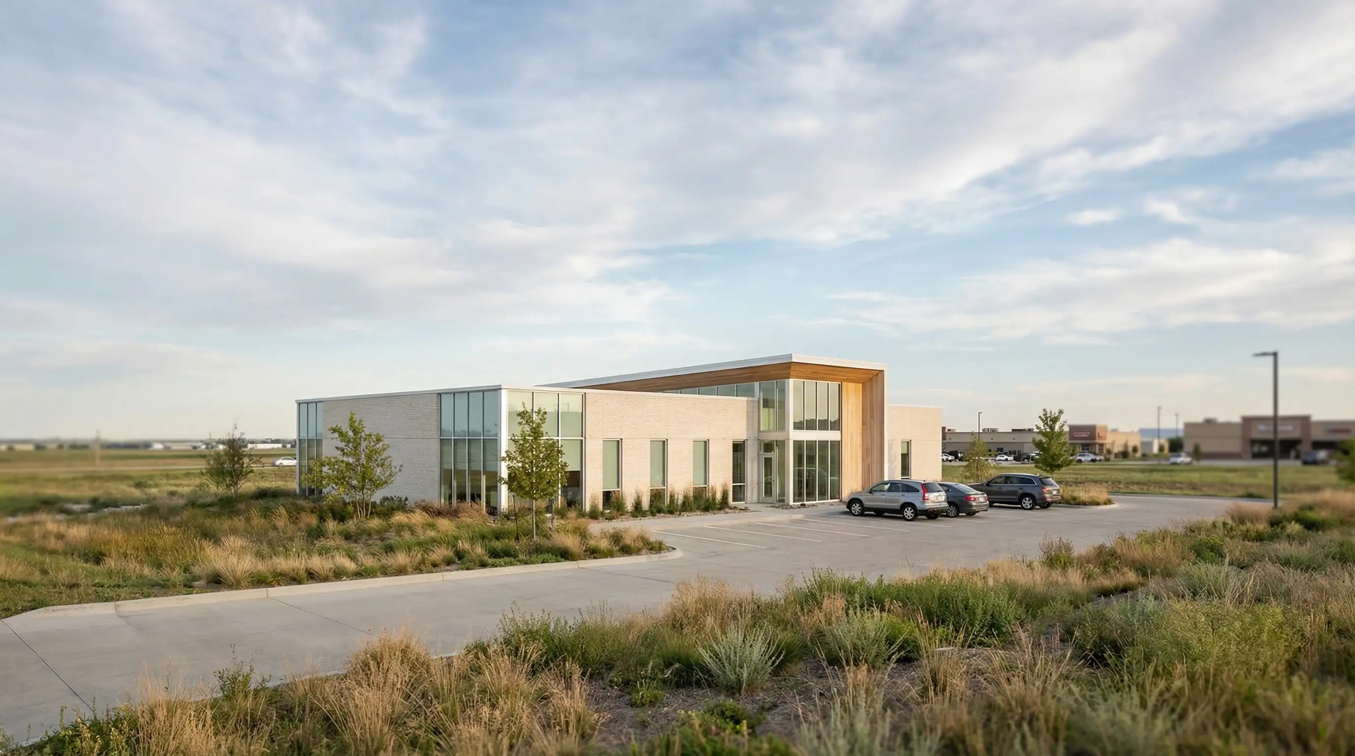 Dental hygienist working with a patient in a modern Lincoln, NE dental office with professional equipment