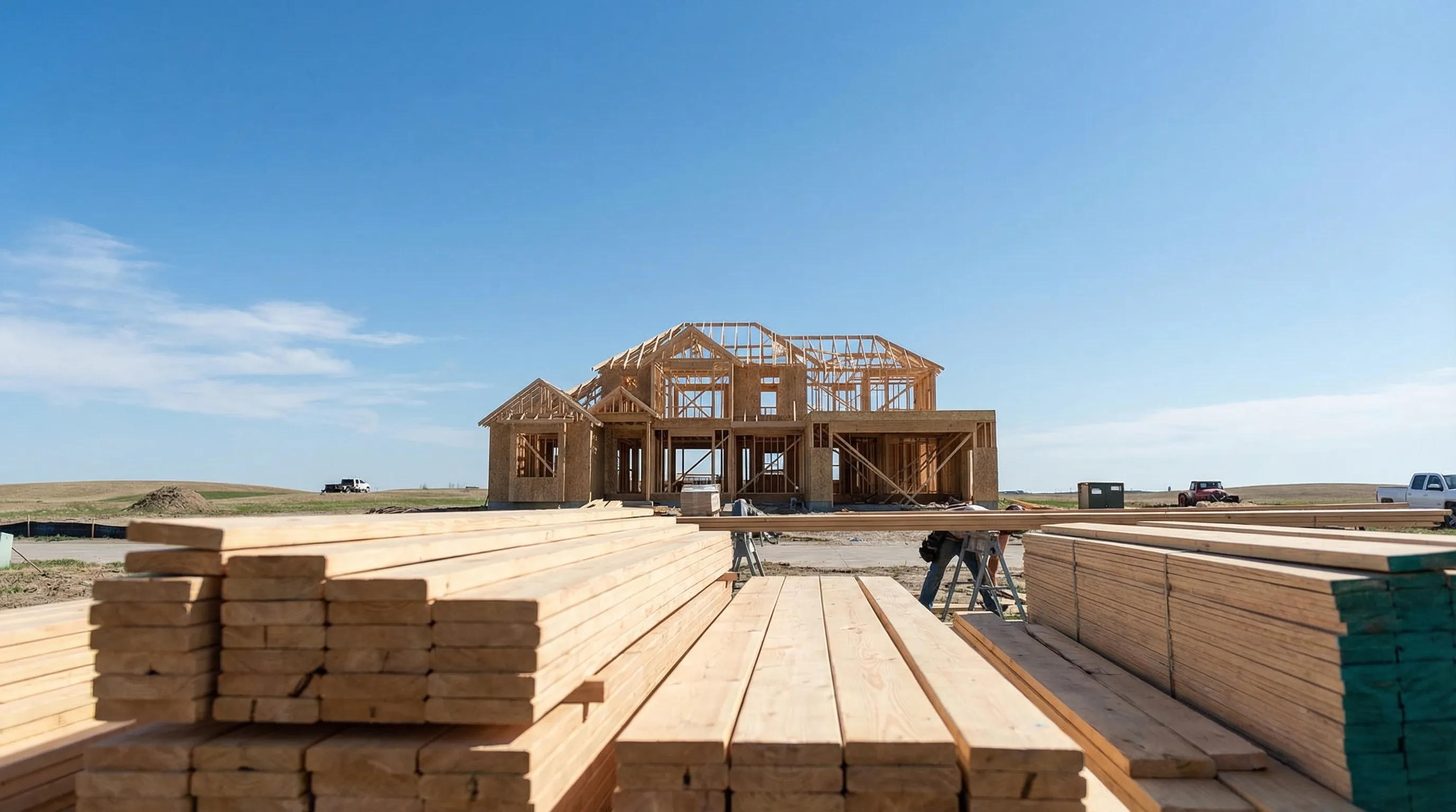 Completed kitchen remodel in a Lincoln, NE home with white cabinetry, quartz countertops, and warm natural light from a large window showing quality residential construction work