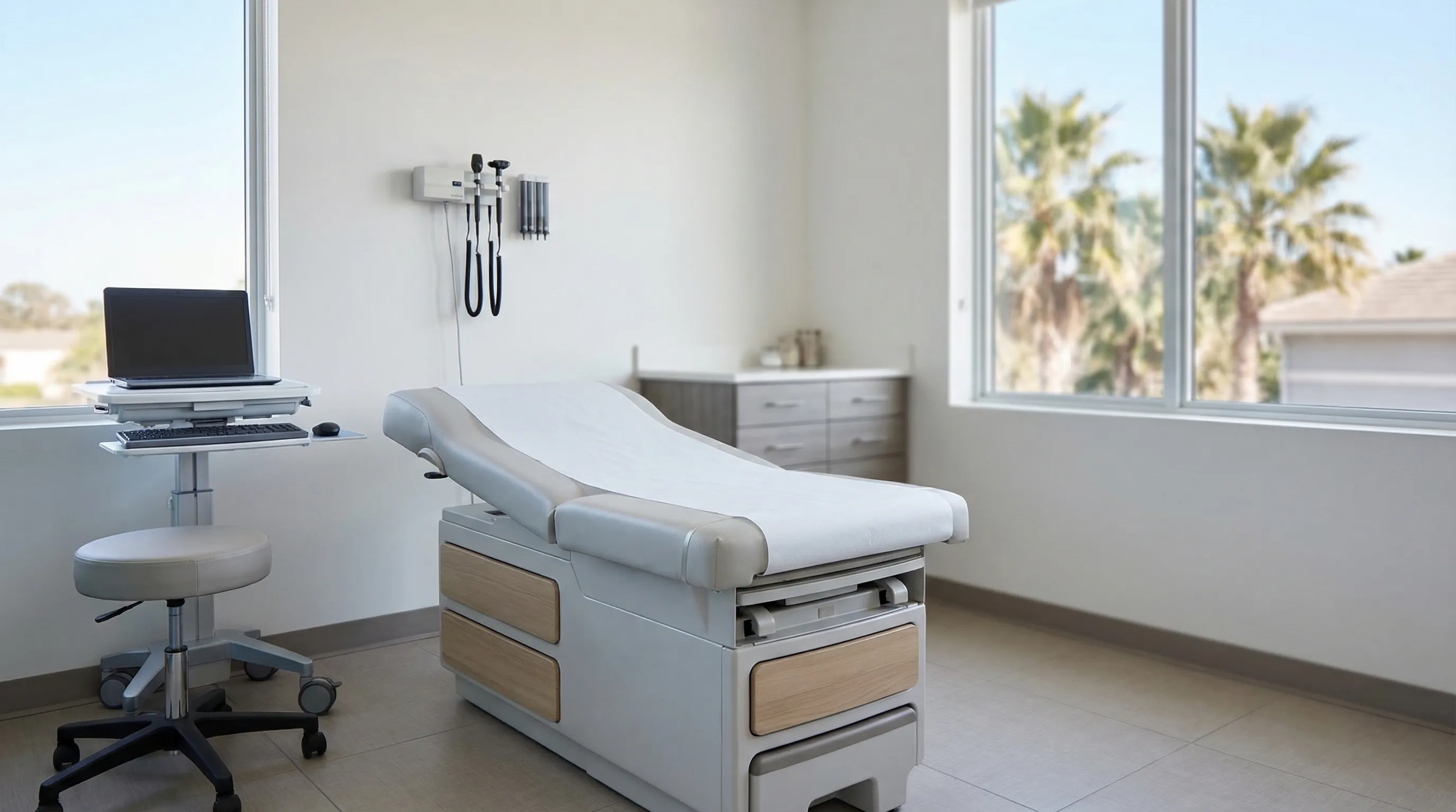 Modern healthcare clinic reception area for healthcare PPC in Anaheim, CA