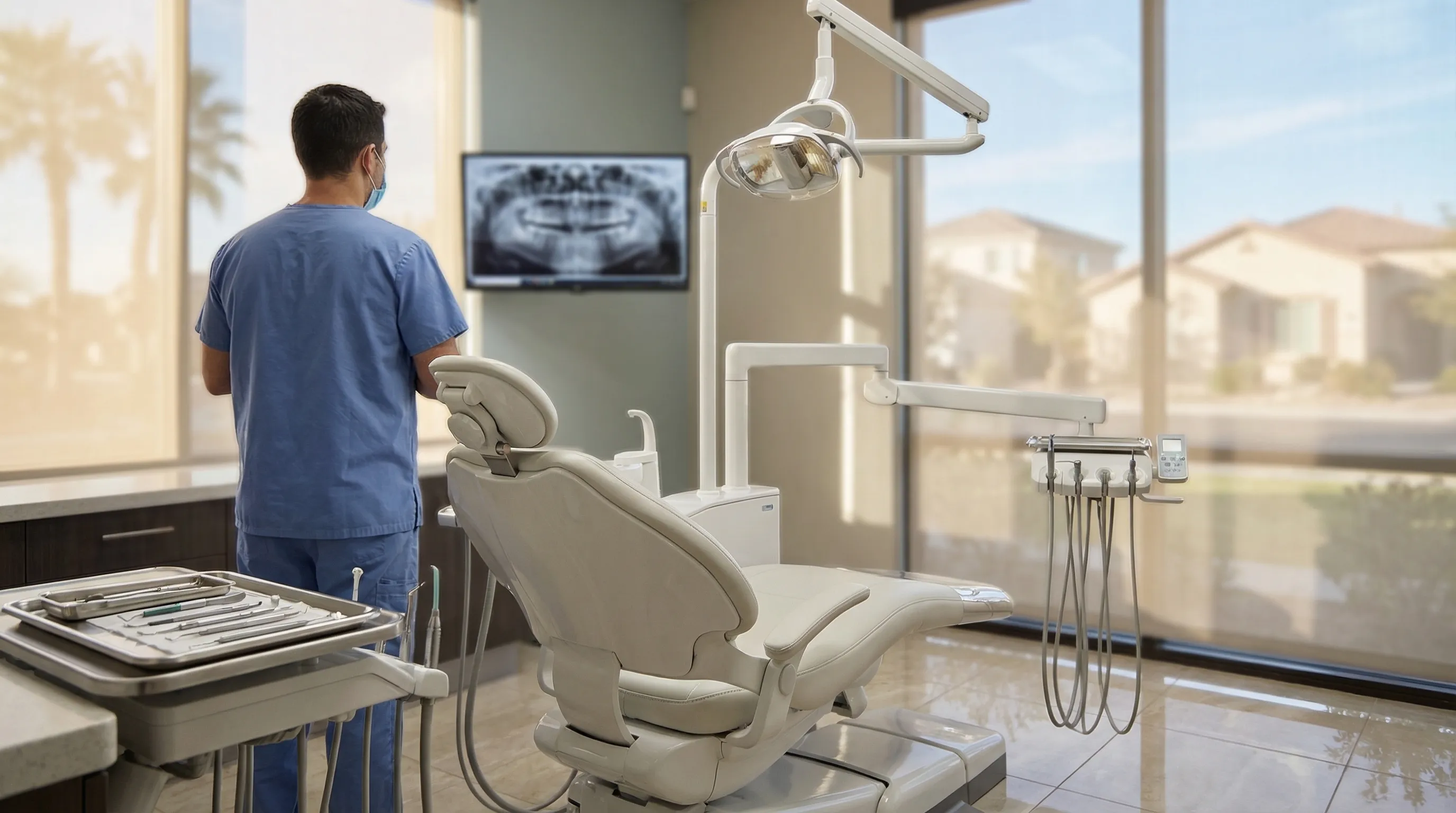 Modern dental treatment room for dental PPC in Anaheim, CA