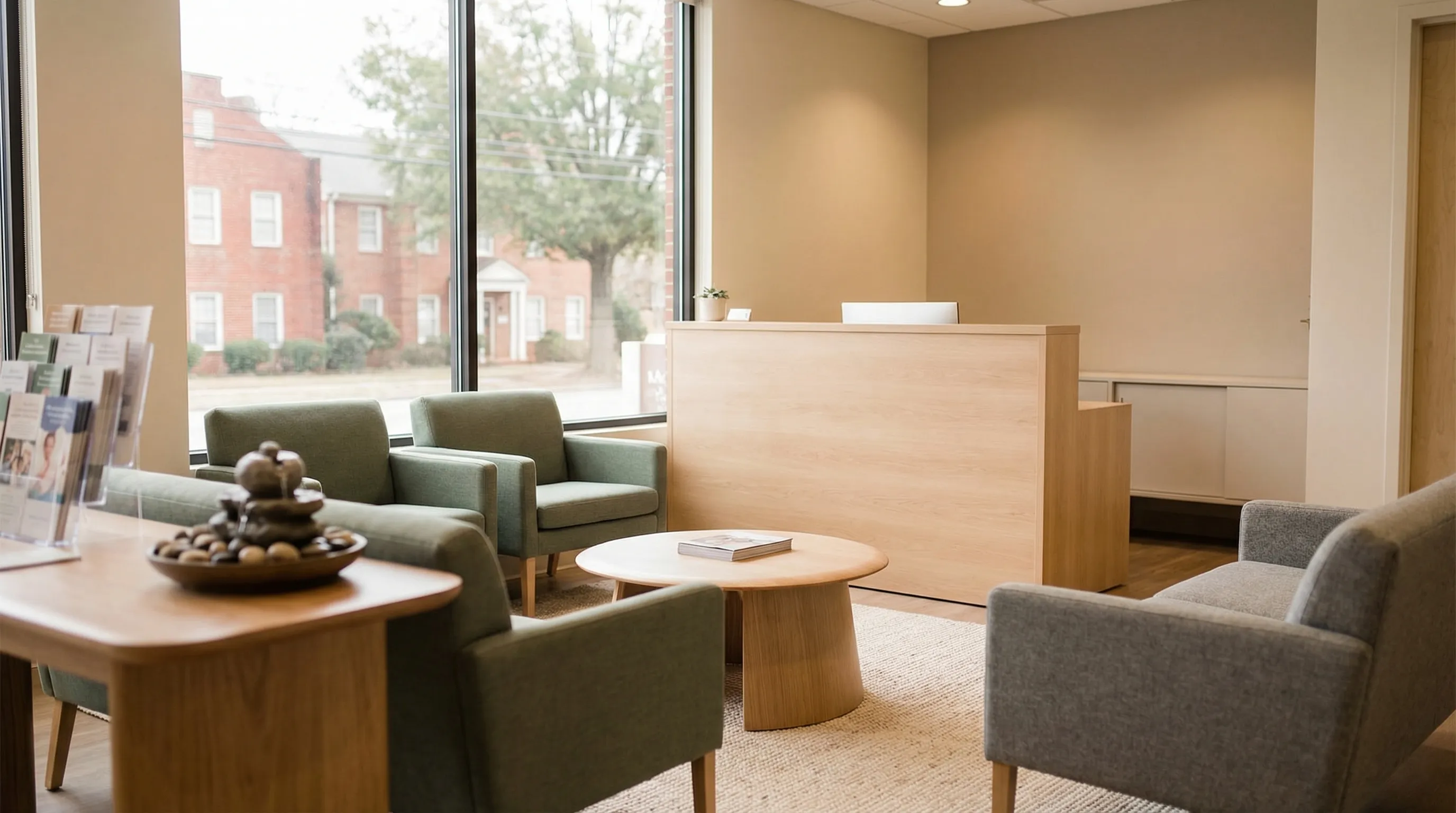 Independent dentist consulting with a patient in a modern dental office in Winston-Salem, NC
