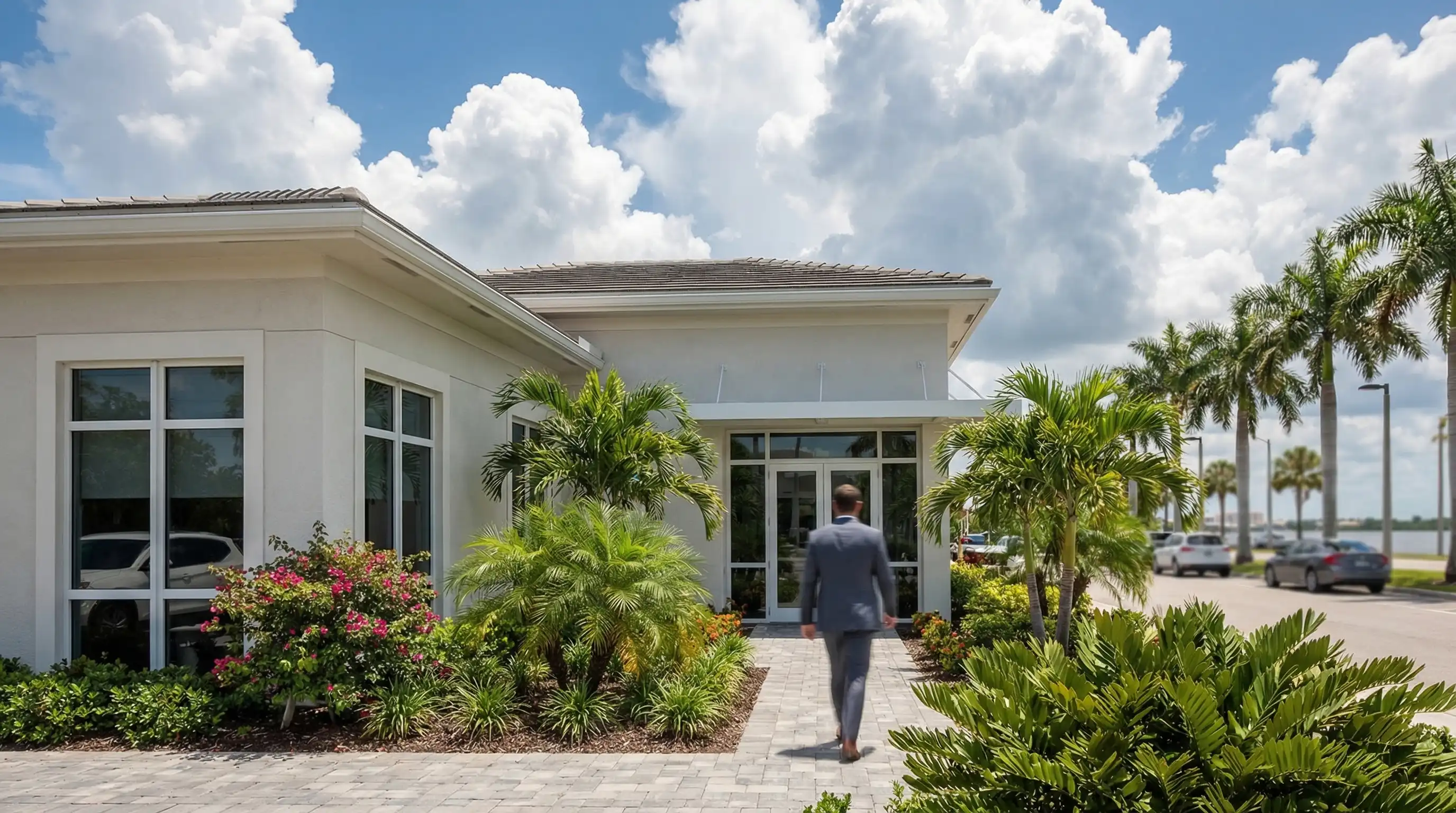 Professional attorney consulting with a client in a modern Fort Myers FL law office