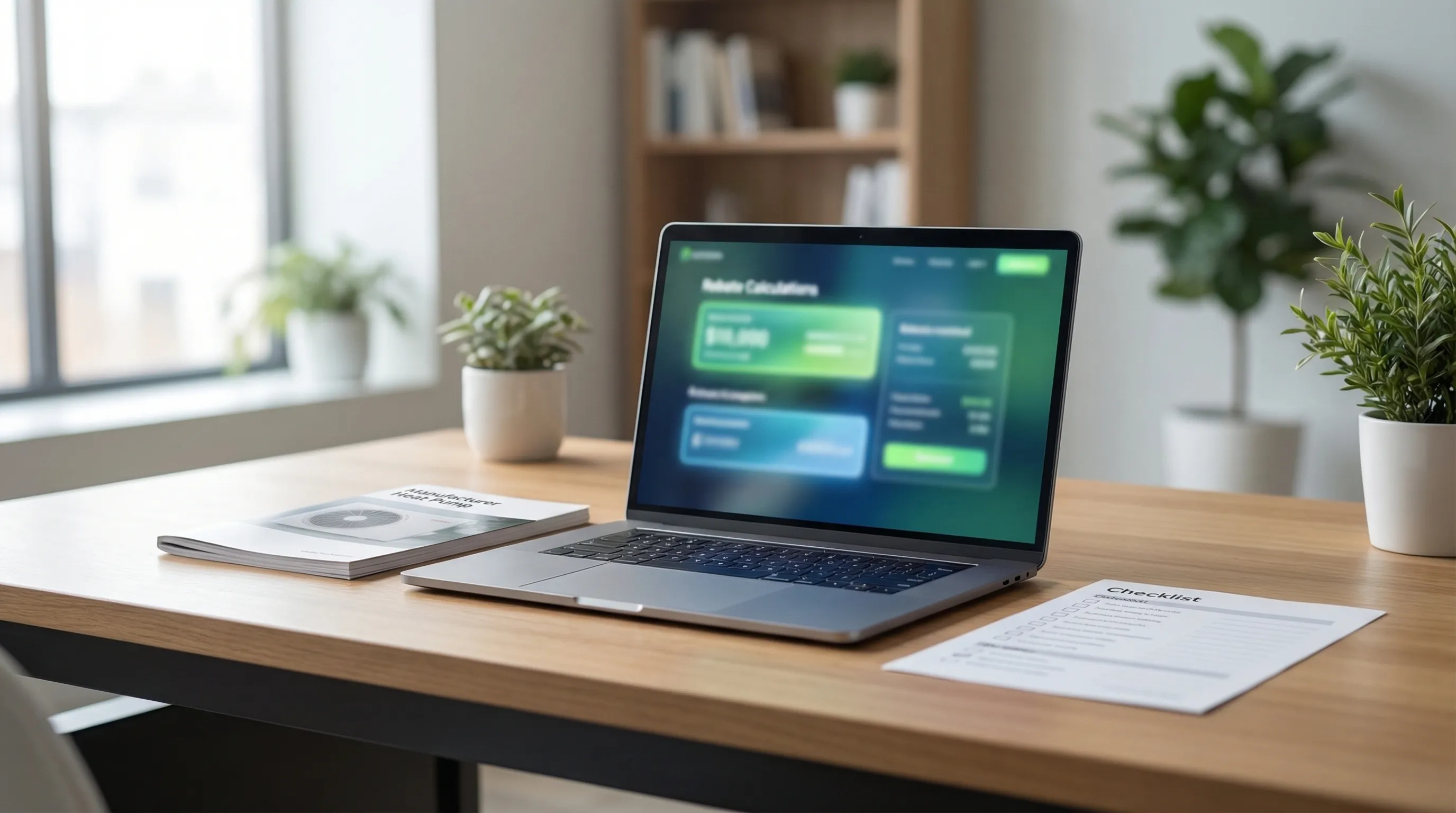 Professional HVAC technician servicing heat pump unit beside craftsman home in Eugene, OR