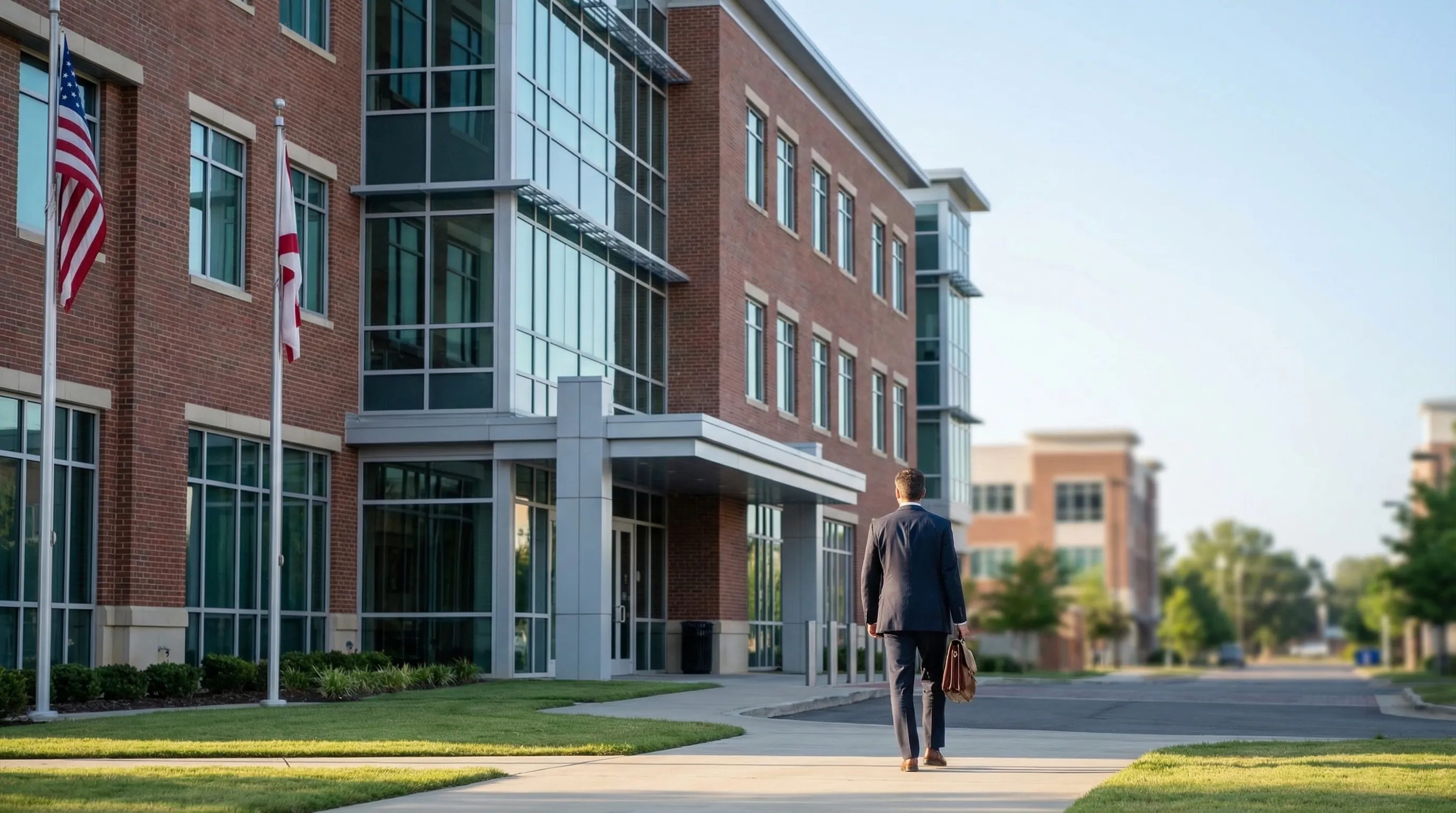 Professional law office consultation room for legal services in Huntsville, AL