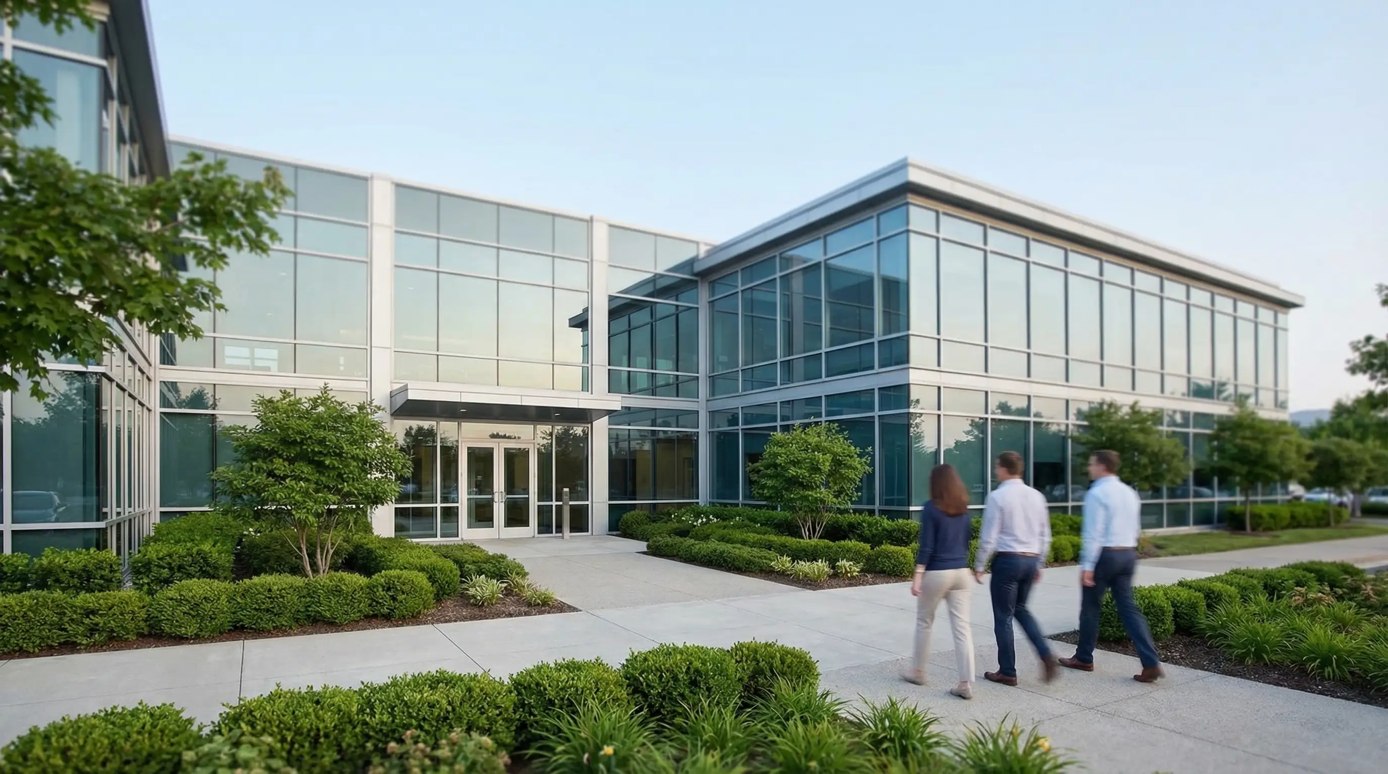 Modern IT operations center with technology professionals at workstations in Cummings Research Park, Huntsville, AL