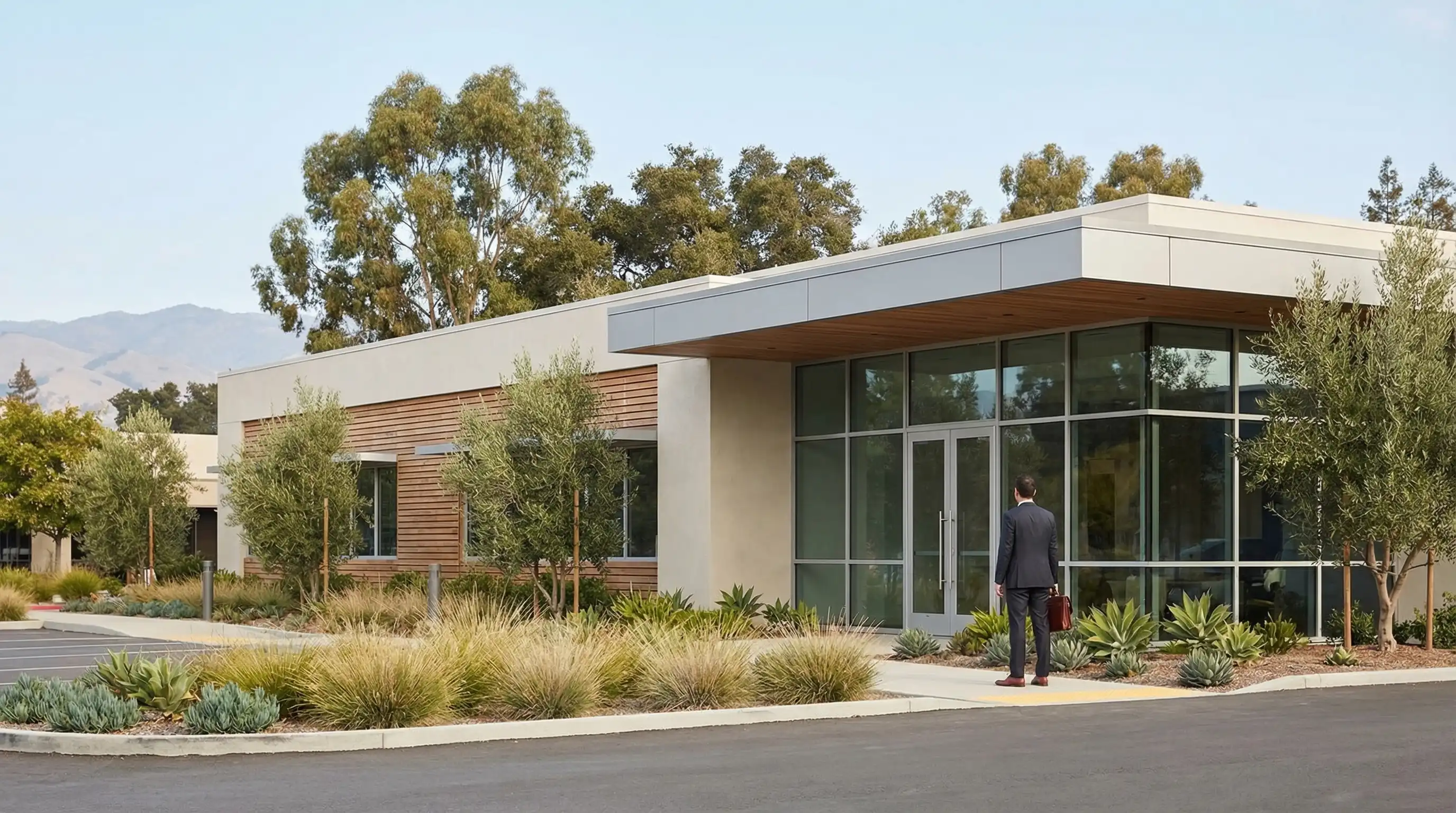 Professional attorney consulting with a client at a conference table in a Fremont, CA law office