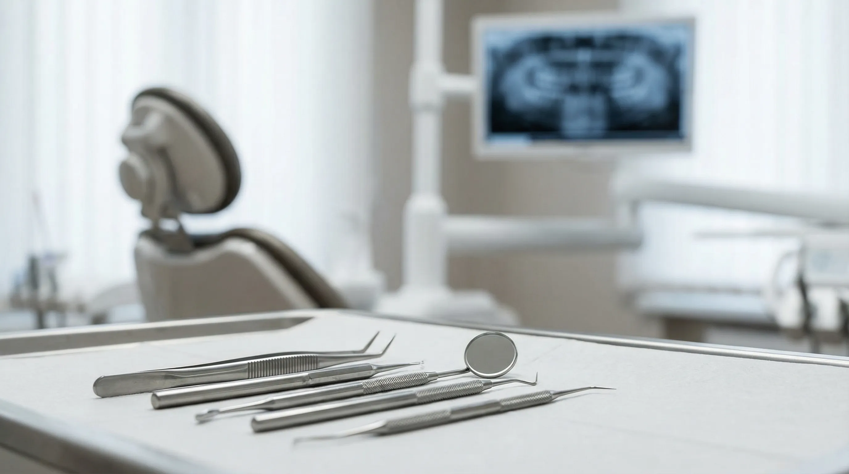 Bilingual dental receptionist welcoming a patient at a modern dental practice in Santa Ana, CA