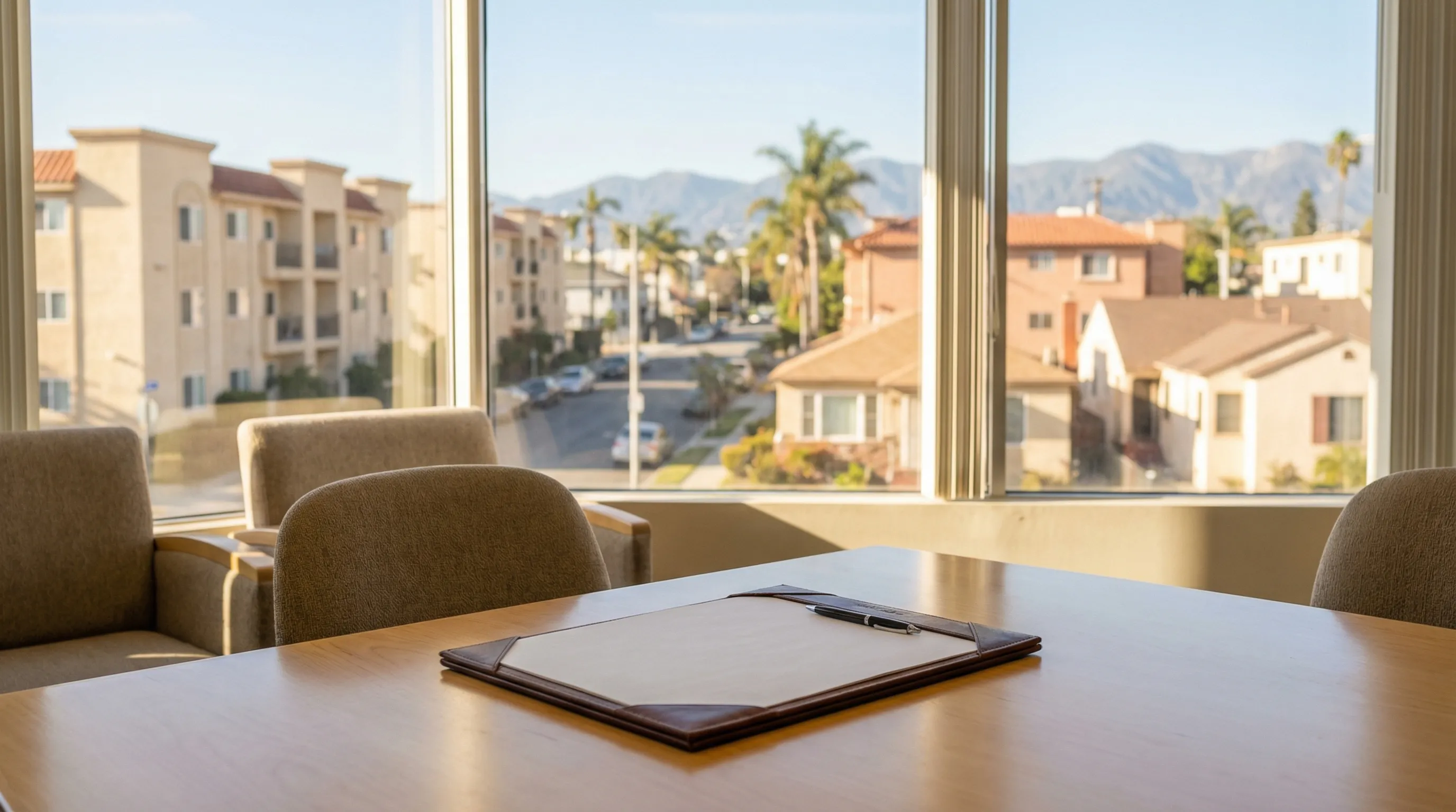 Professional legal consultation room in a boutique law firm near the Orange County Superior Court in Santa Ana, CA