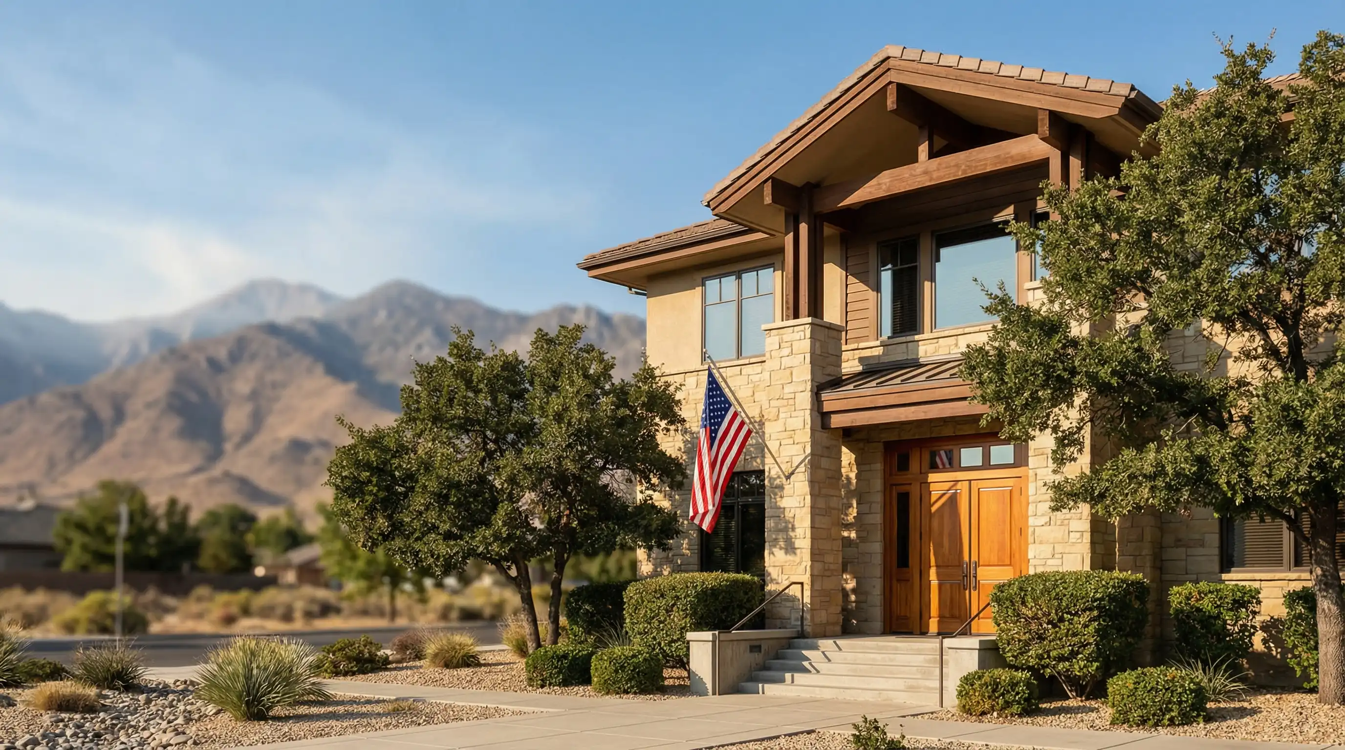 Professional Reno law office with attorney at conference table in downtown Nevada setting