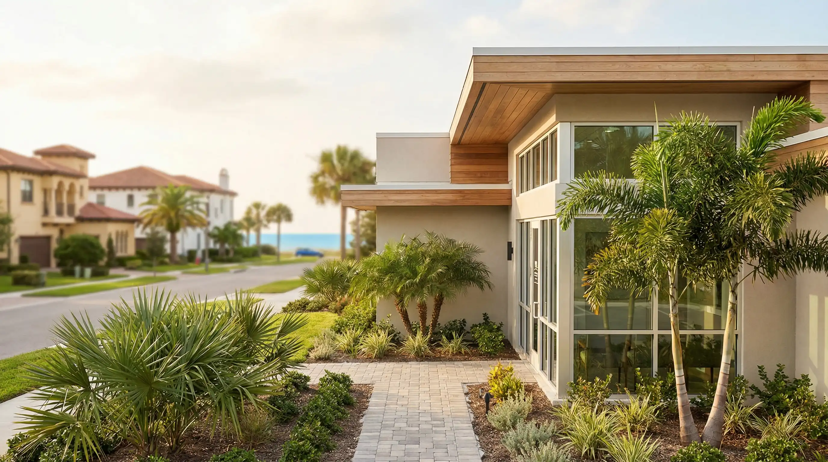 Modern dental treatment room interior in St. Petersburg FL with patient in chair and professional dental staff