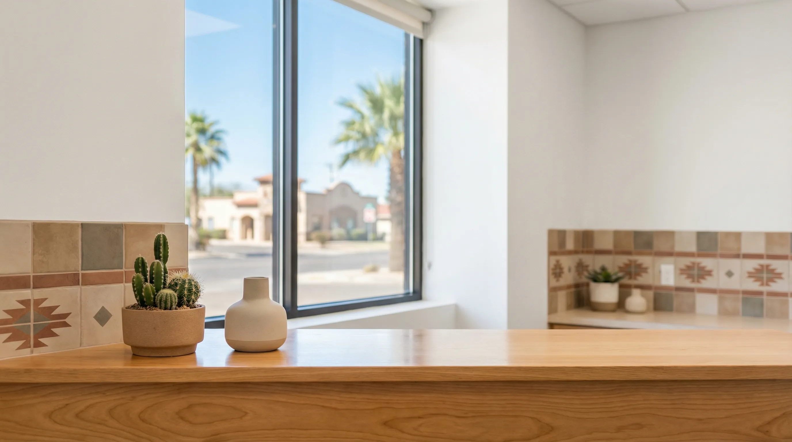 Modern dental treatment room in a Laredo, TX dental practice with bilingual patient materials visible