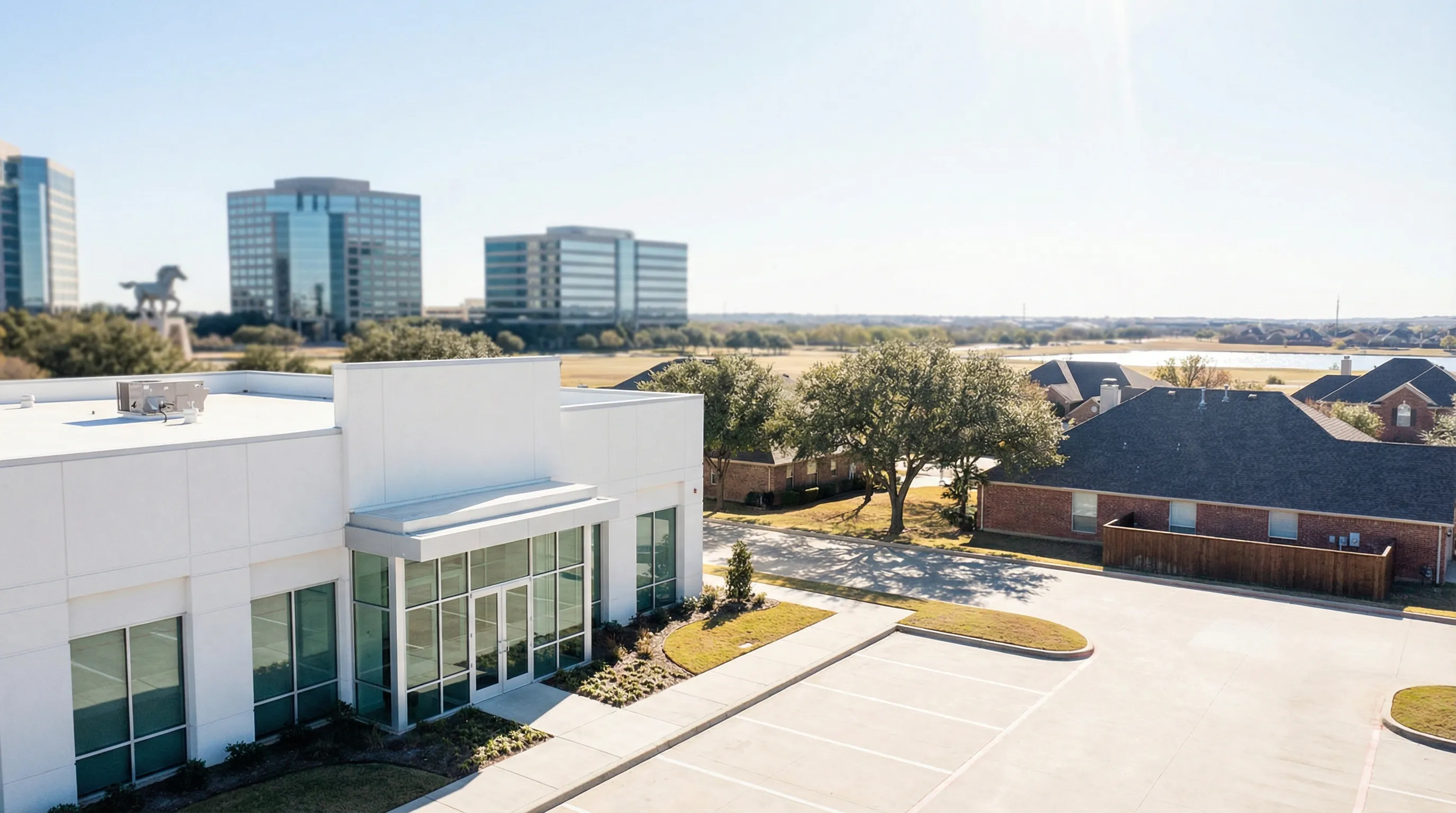 Luxury MedSpa treatment room with aesthetician and client in Irving TX, serving Las Colinas corporate professionals