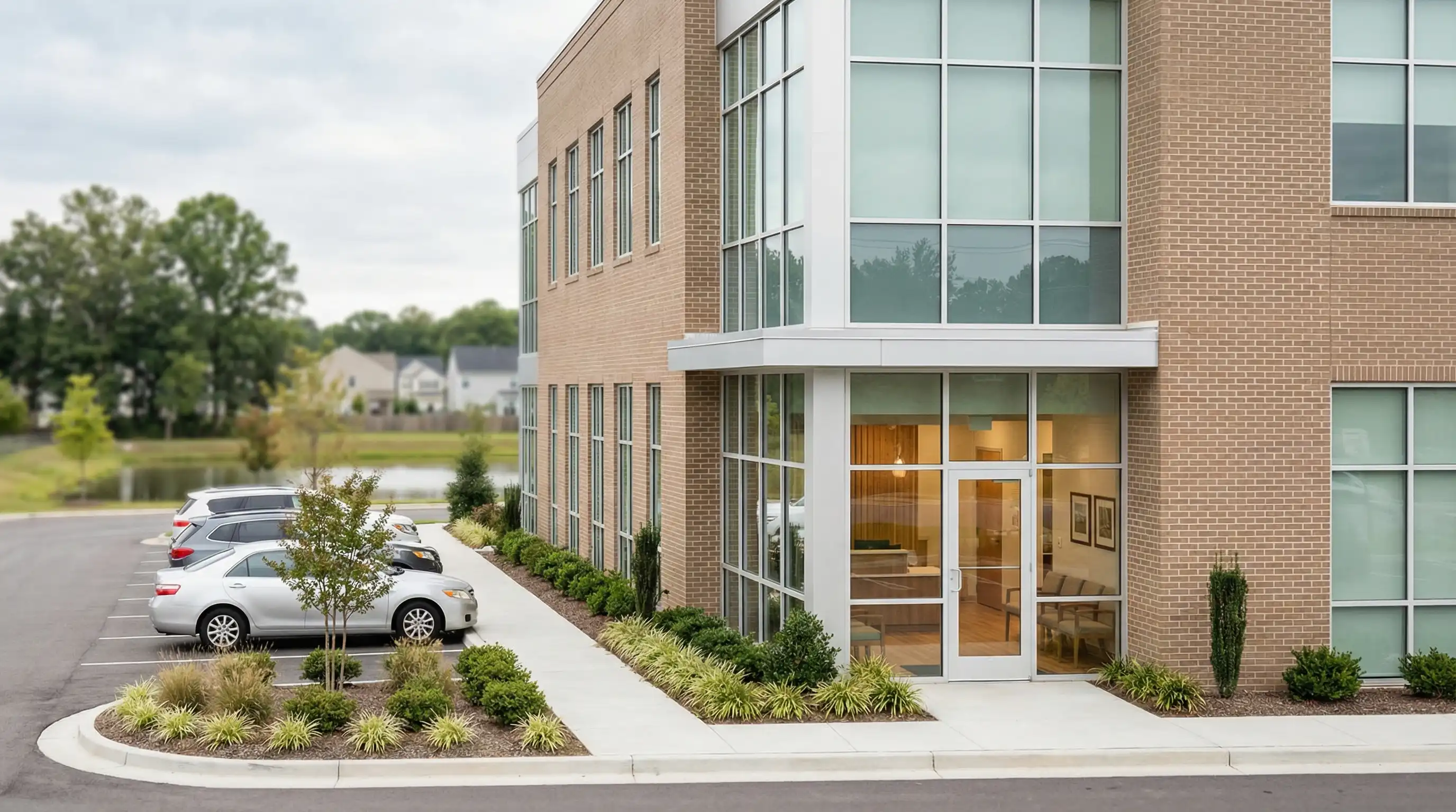 Dental team providing care to a patient in a modern Chesapeake, VA dental practice