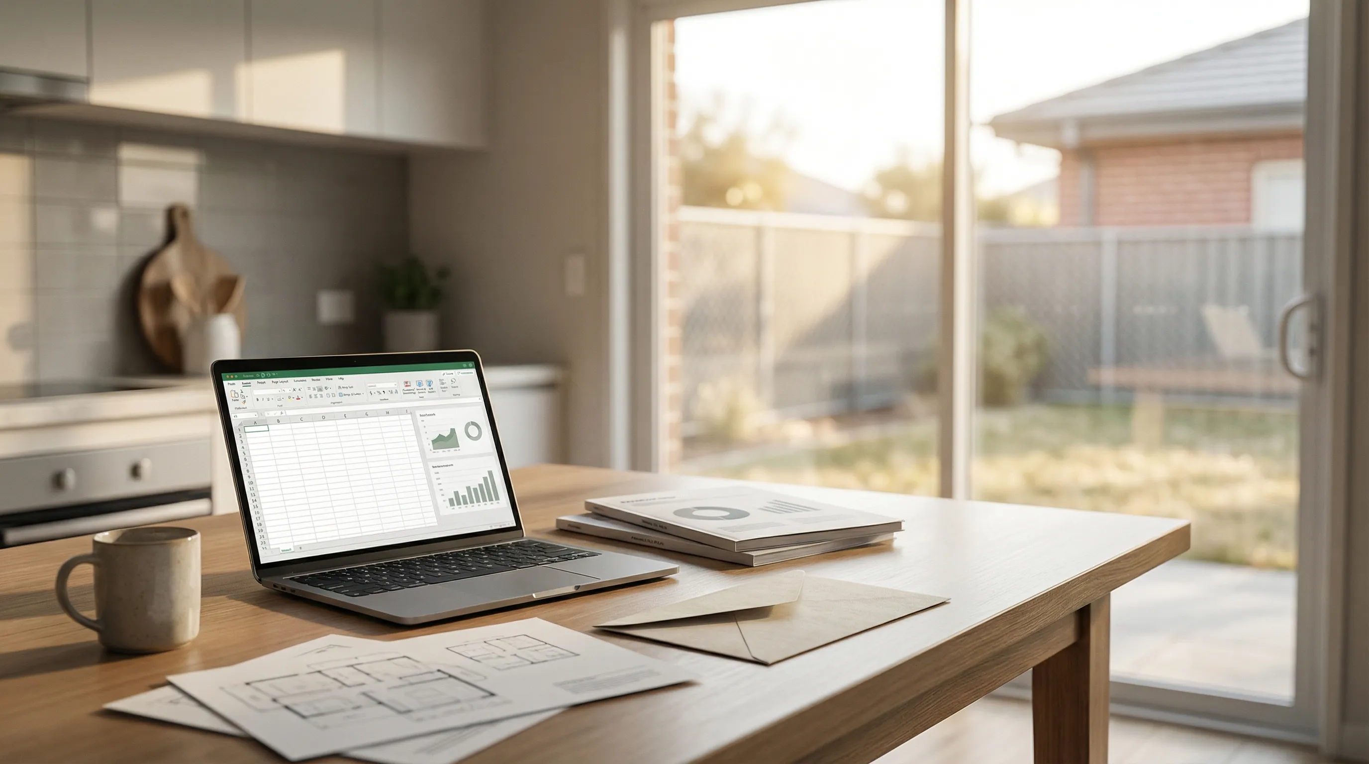 Solar panels installed on a brick ranch home roof in a Garland TX suburb with GP&L meter box visible and clear North Texas sky
